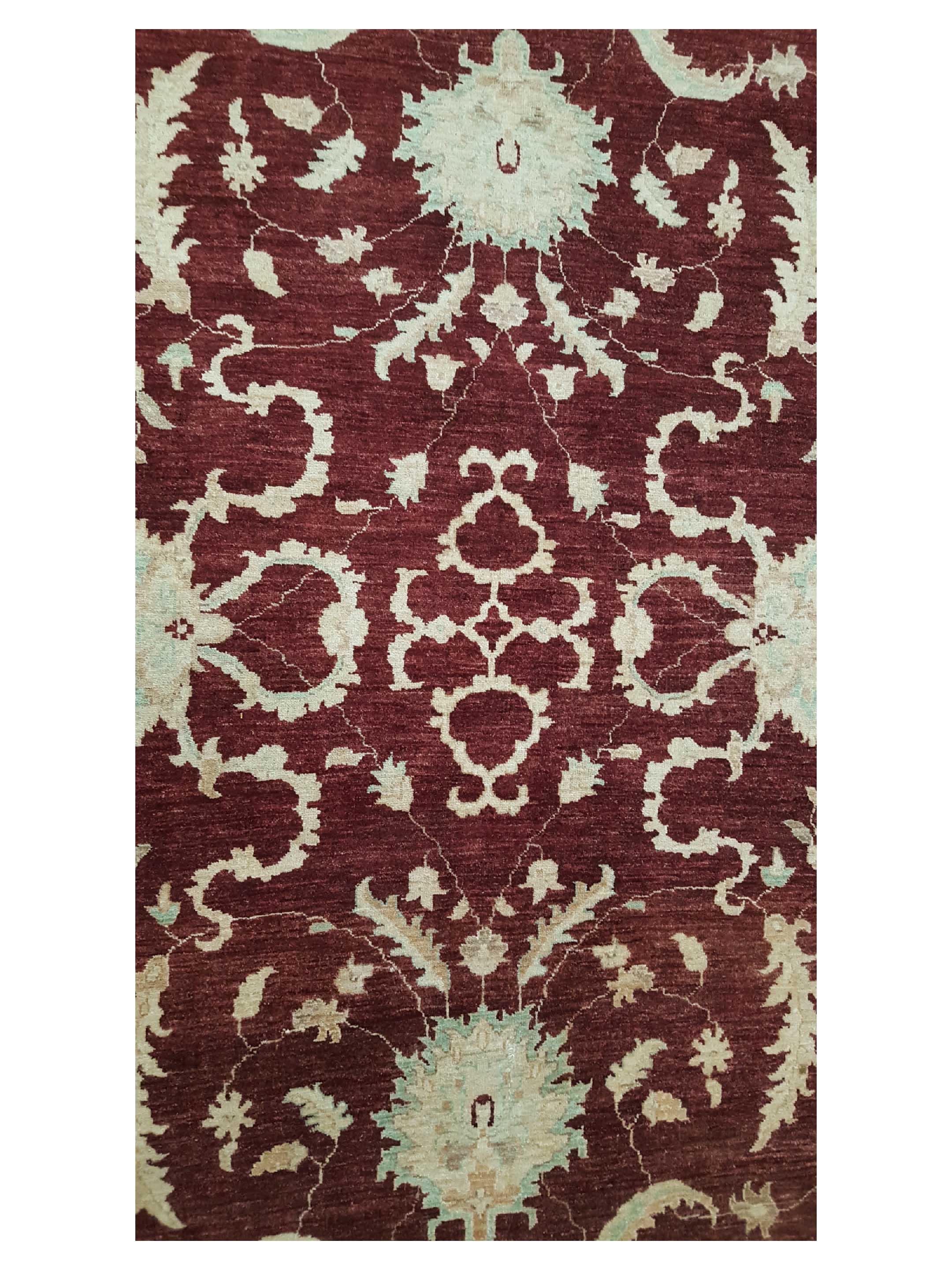 Farahan Hand Knotted Burgundy 10x14 - Image 5 of 6