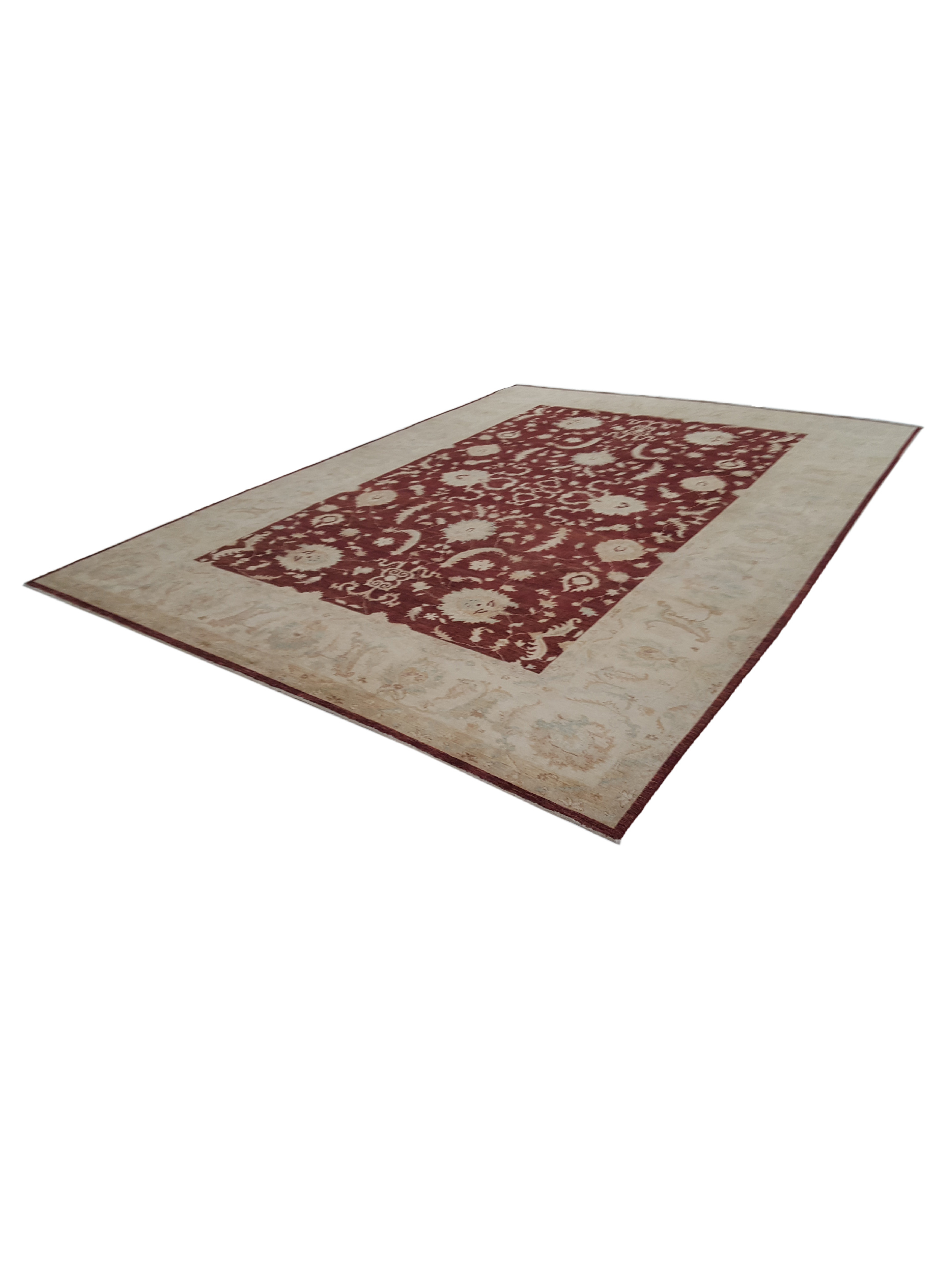 Farahan Hand Knotted Burgundy 10x14 - Image 6 of 6