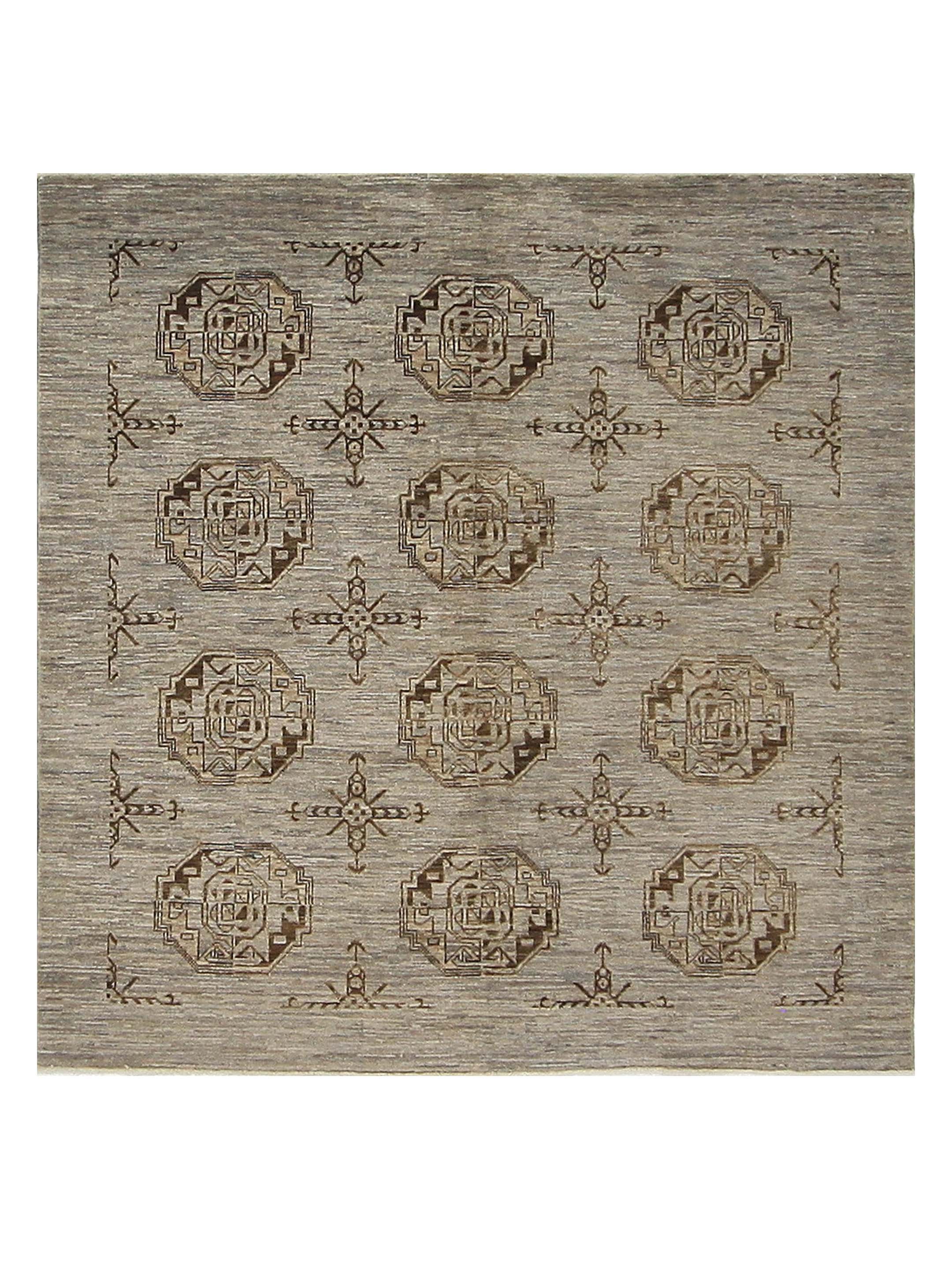 Tekke Hand Knotted Grey 6x6