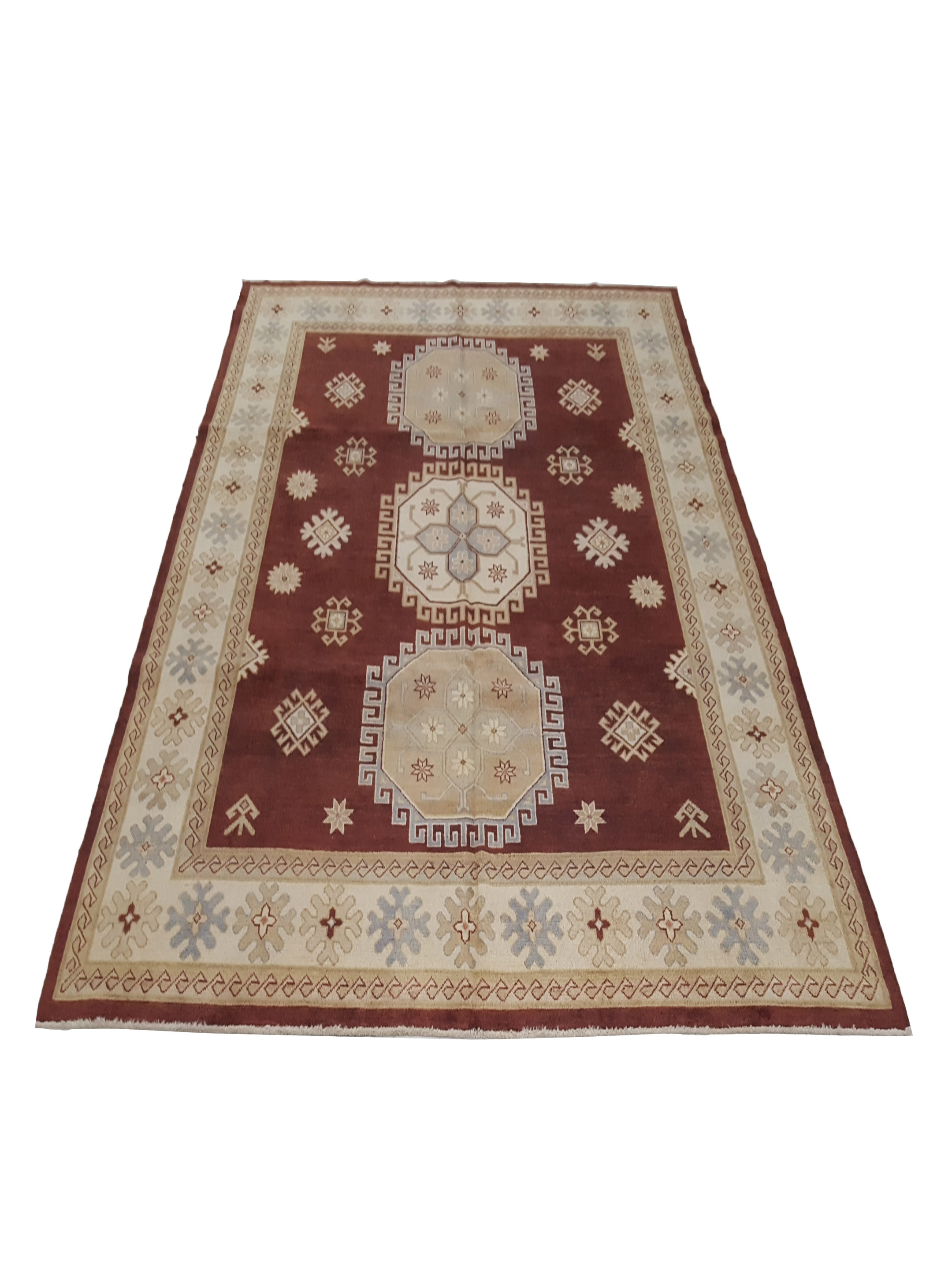 Kazak Hand Knotted Brown 8x10 - Image 2 of 6