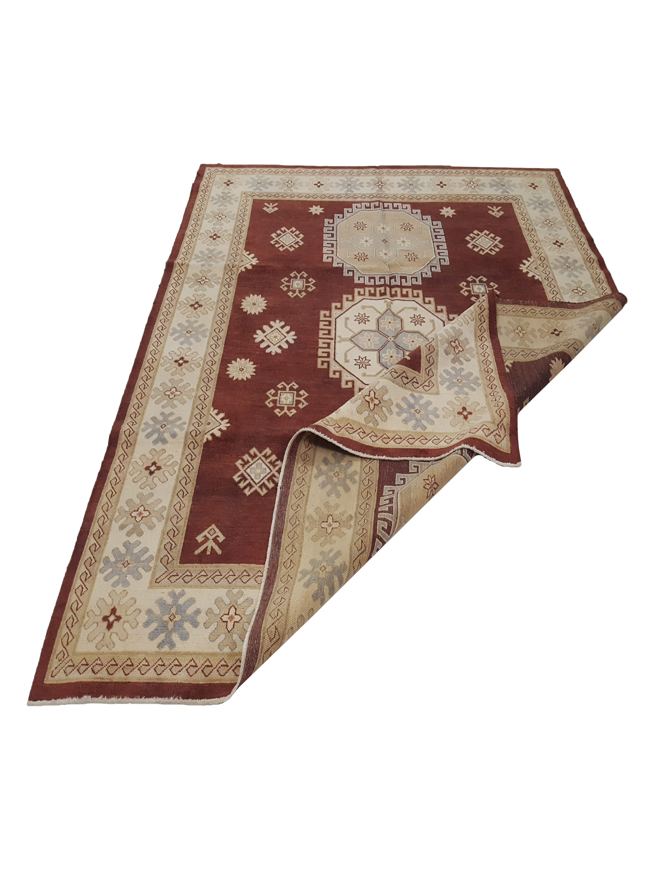 Kazak Hand Knotted Brown 8x10 - Image 3 of 6