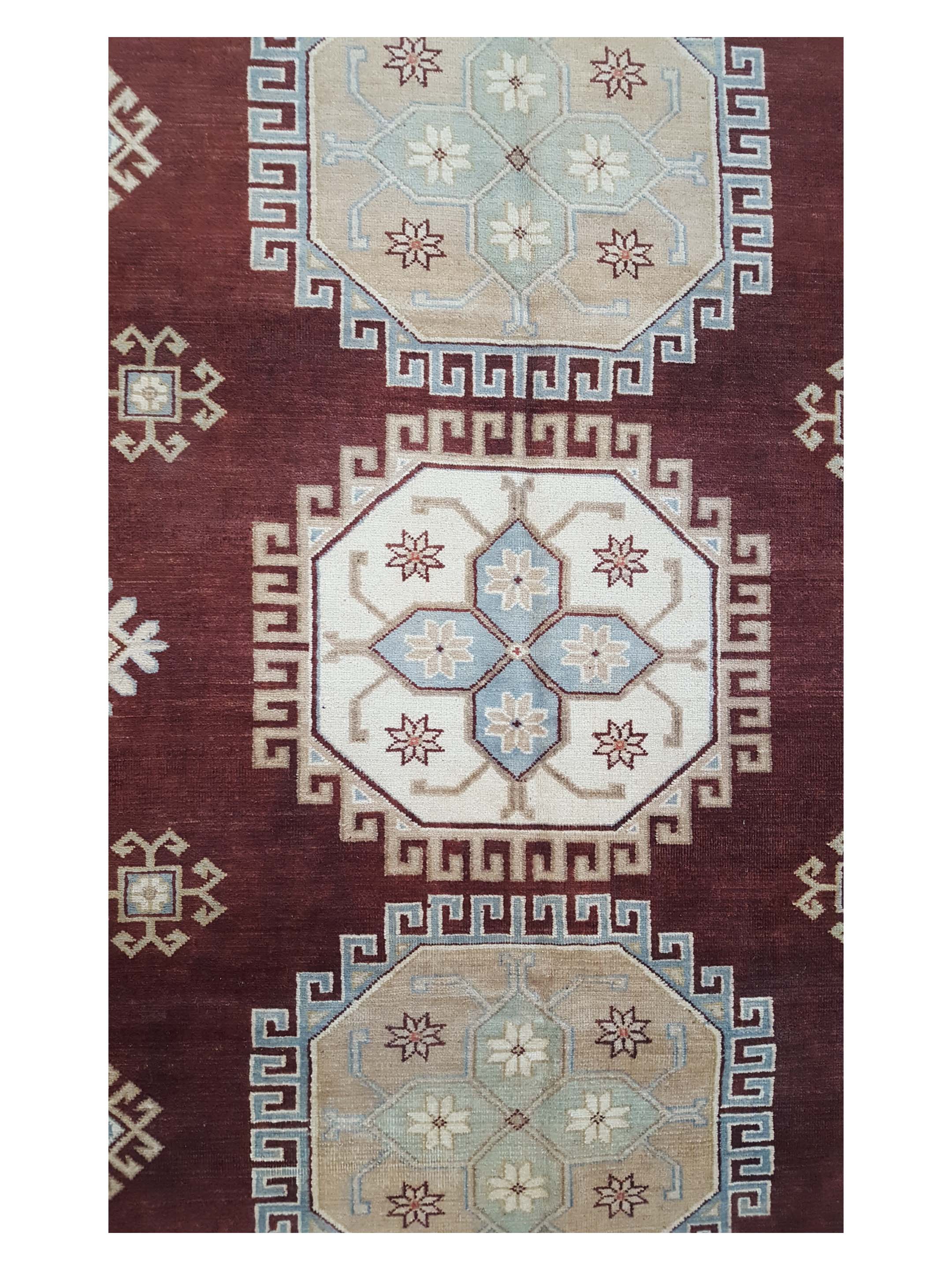 Kazak Hand Knotted Brown 8x10 - Image 5 of 6