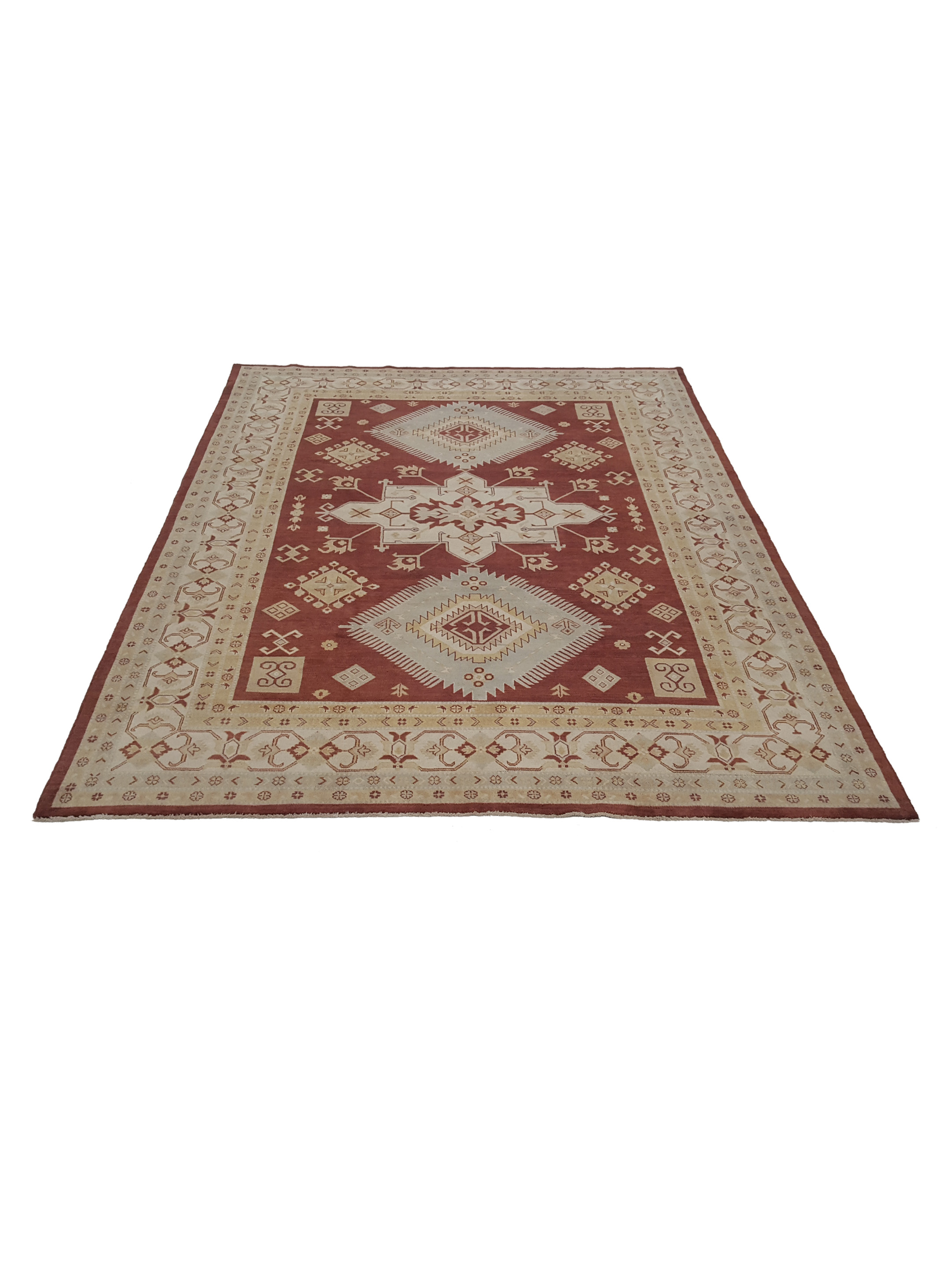 Kazak Hand Knotted Brown 9x12 - Image 2 of 7