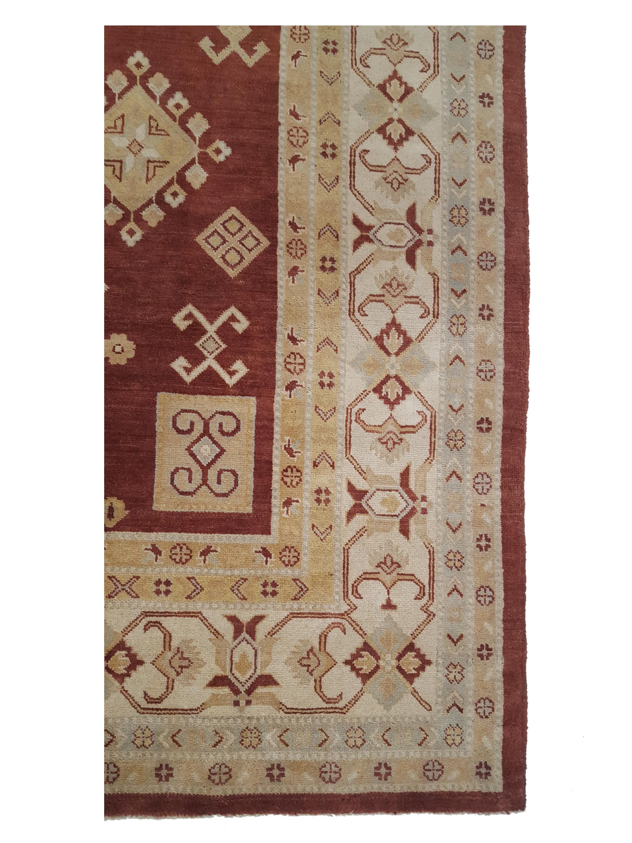 Kazak Hand Knotted Brown 9x12 - Image 4 of 7