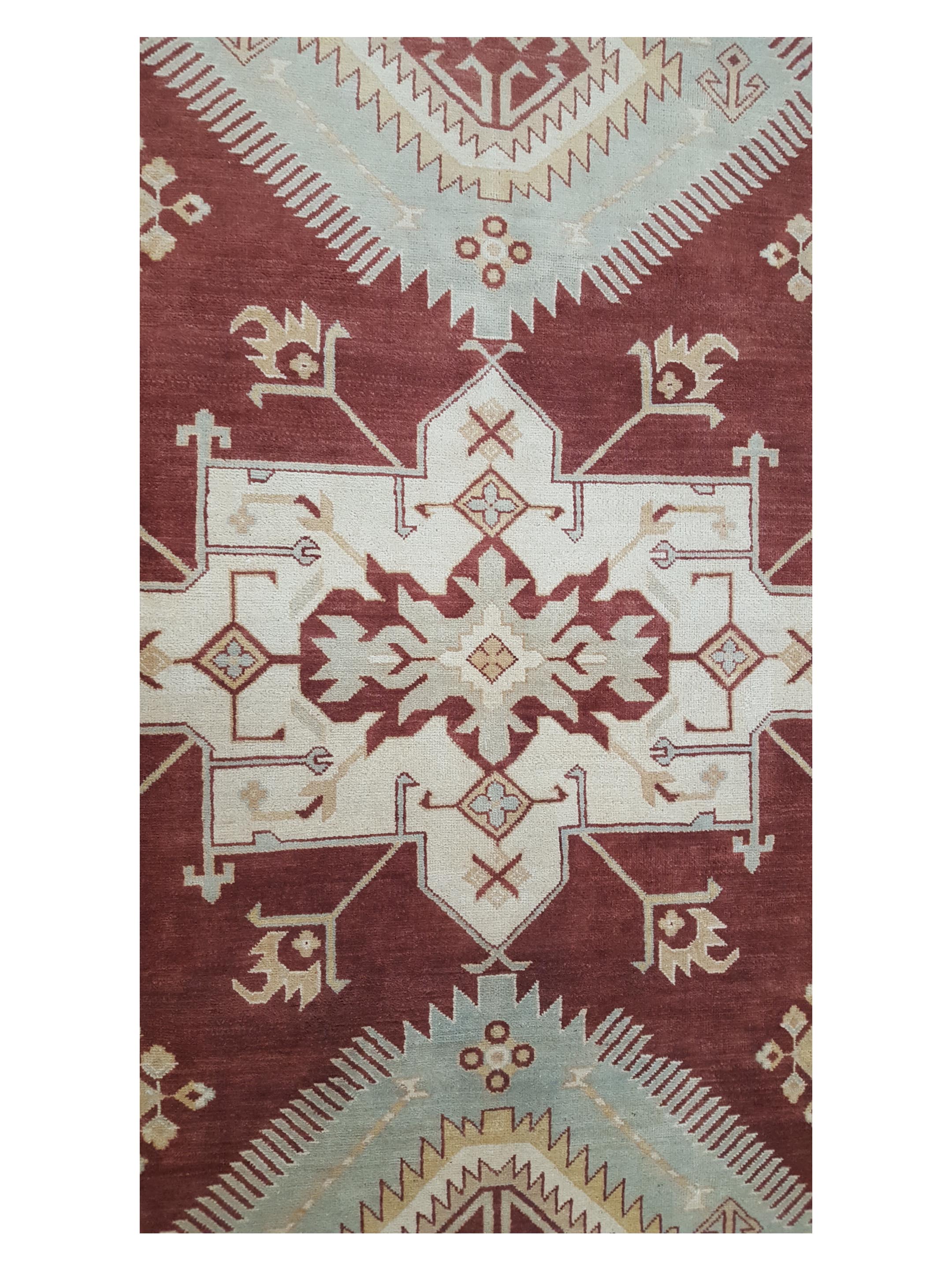 Kazak Hand Knotted Brown 9x12 - Image 5 of 7