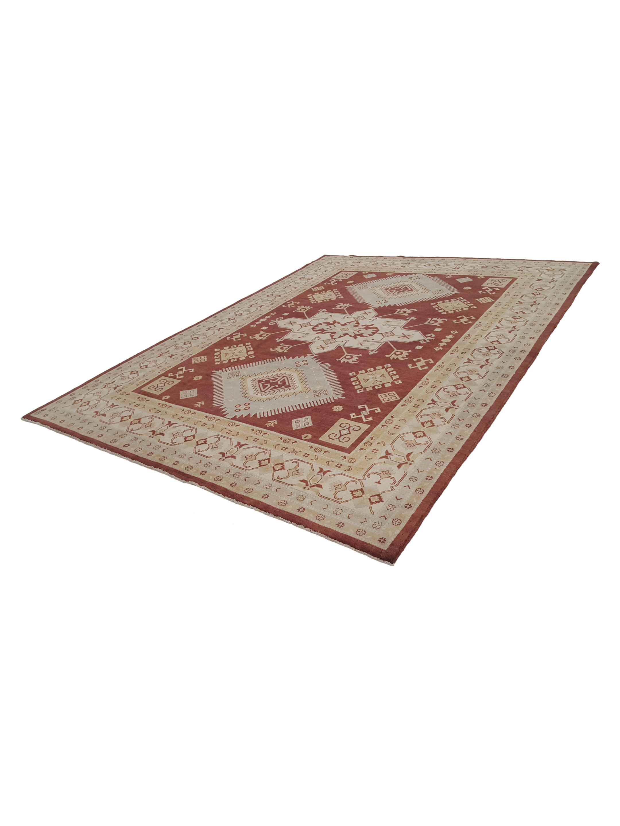 Kazak Hand Knotted Brown 9x12 - Image 6 of 7