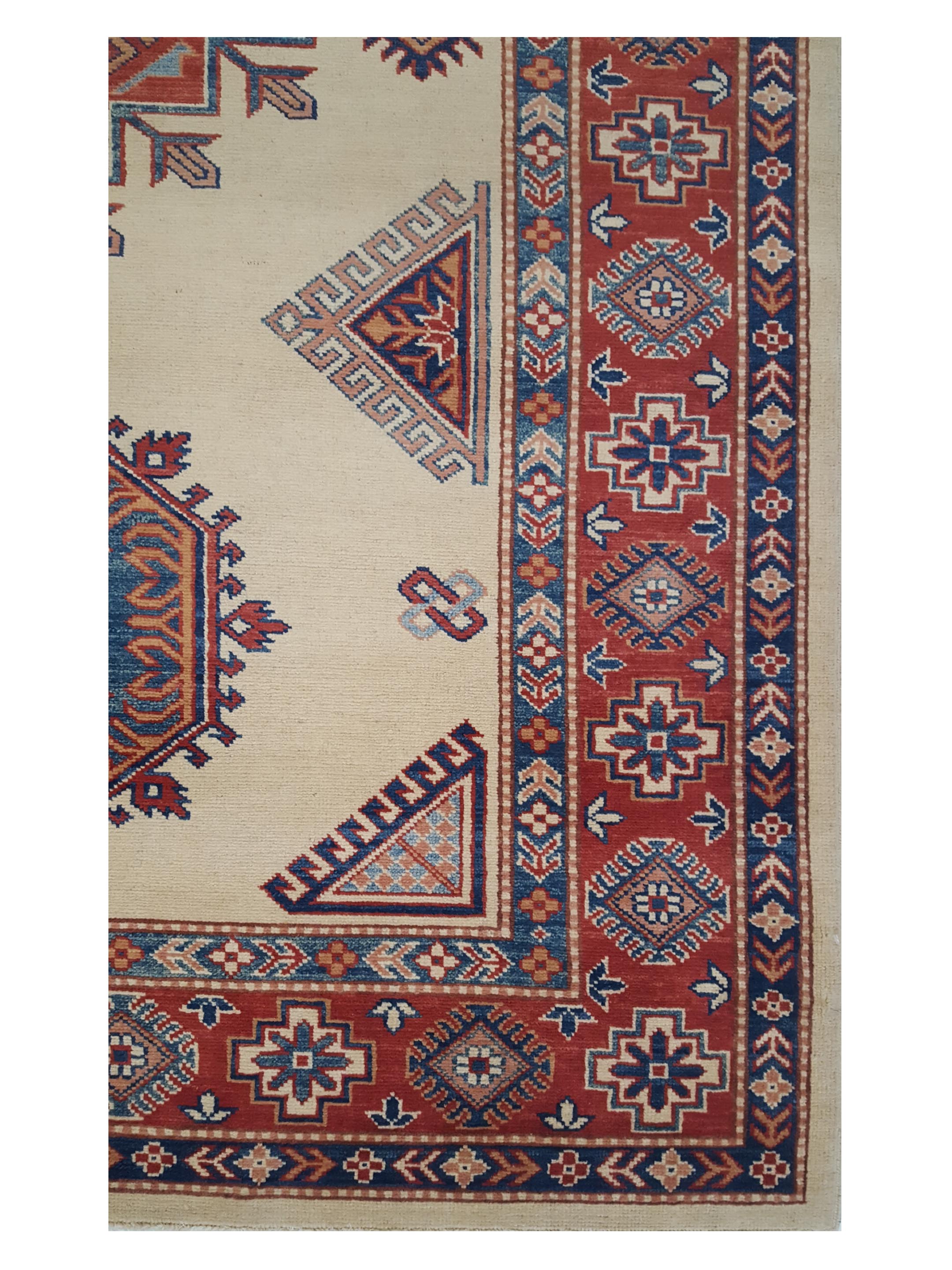 Kazak Hand Knotted Beige 6x9 - Image 4 of 6