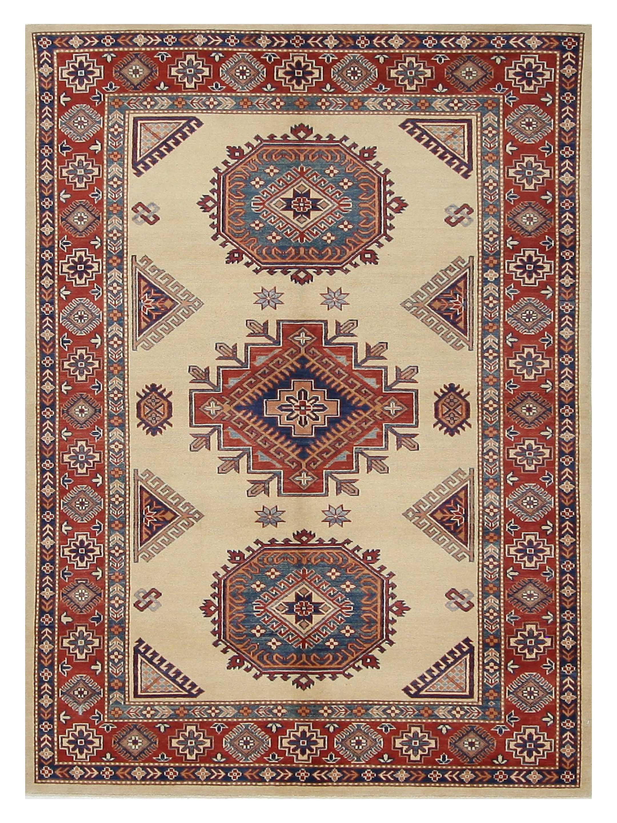 Kazak Hand Knotted Beige 6x9