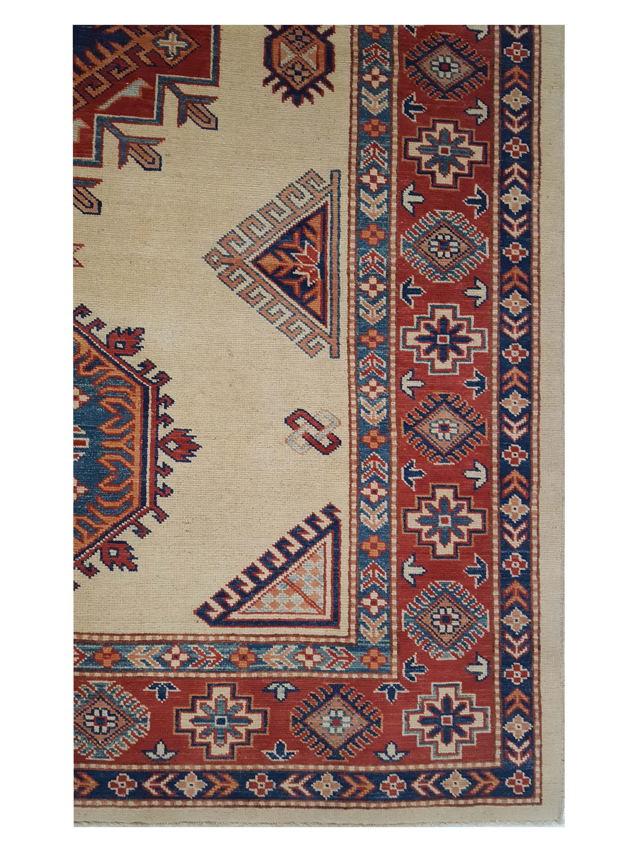 Kazak Hand Knotted Beige 6x9 - Image 4 of 6