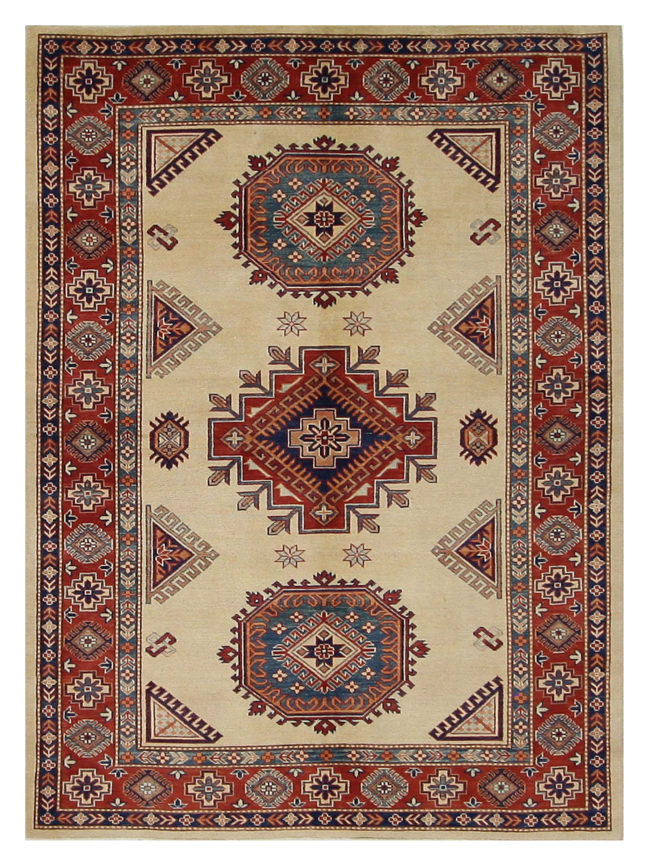 Kazak Hand Knotted Beige 6x9