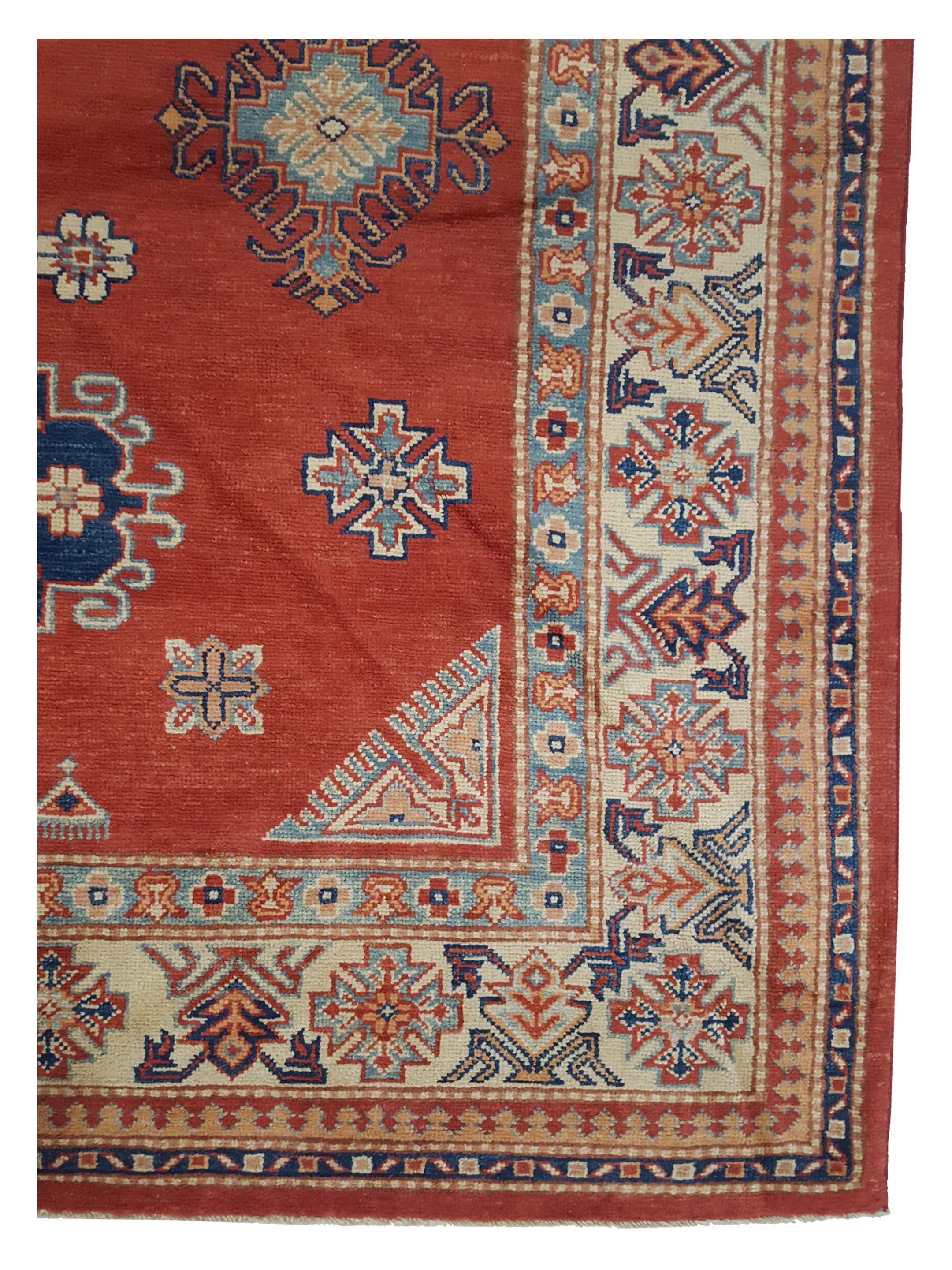 Kazak Hand Knotted Red 6x11 - Image 4 of 6