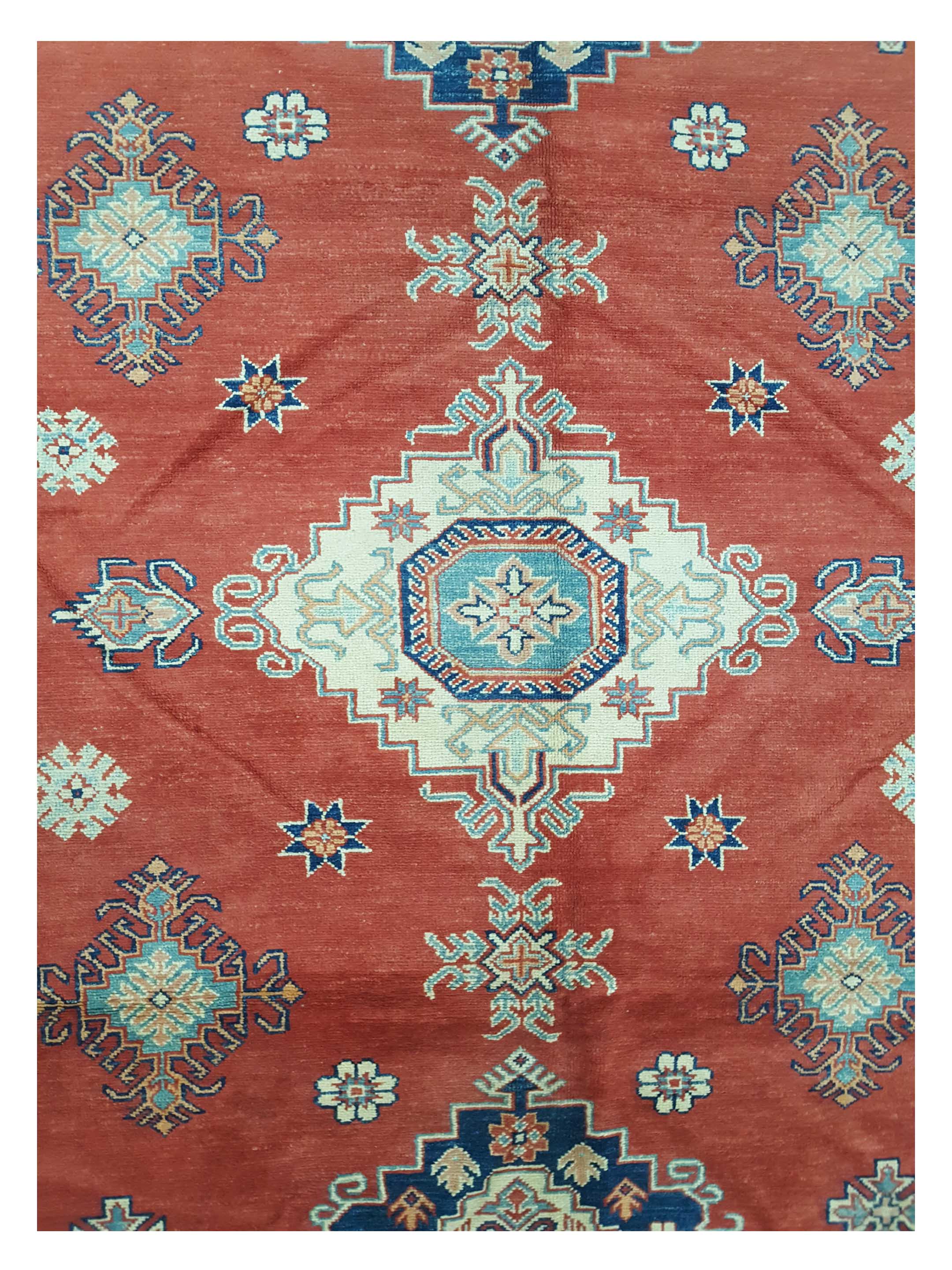 Kazak Hand Knotted Red 6x11 - Image 5 of 6