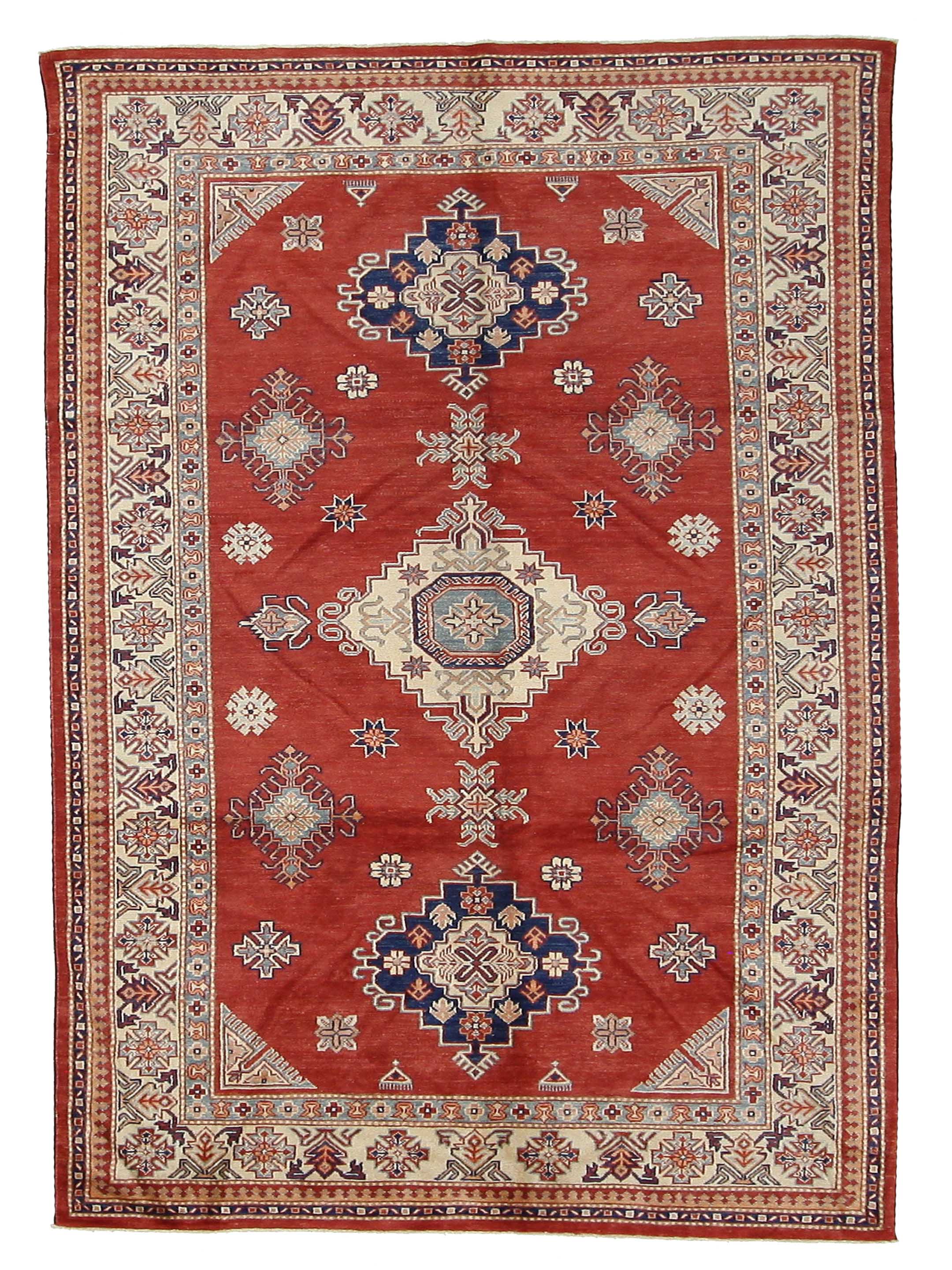 Kazak Hand Knotted Red 6x11