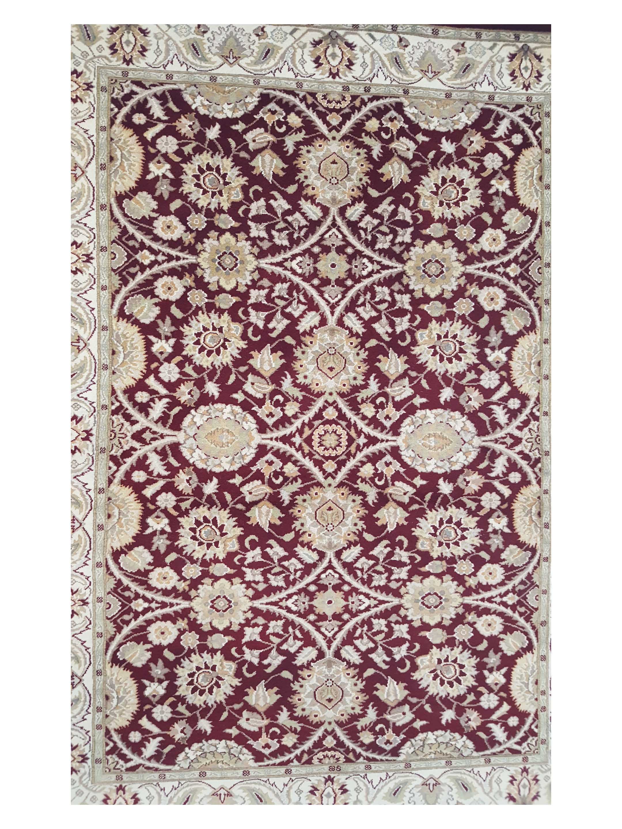 Tabriz-Pk Hand Knotted Red 4x6 - Image 5 of 6