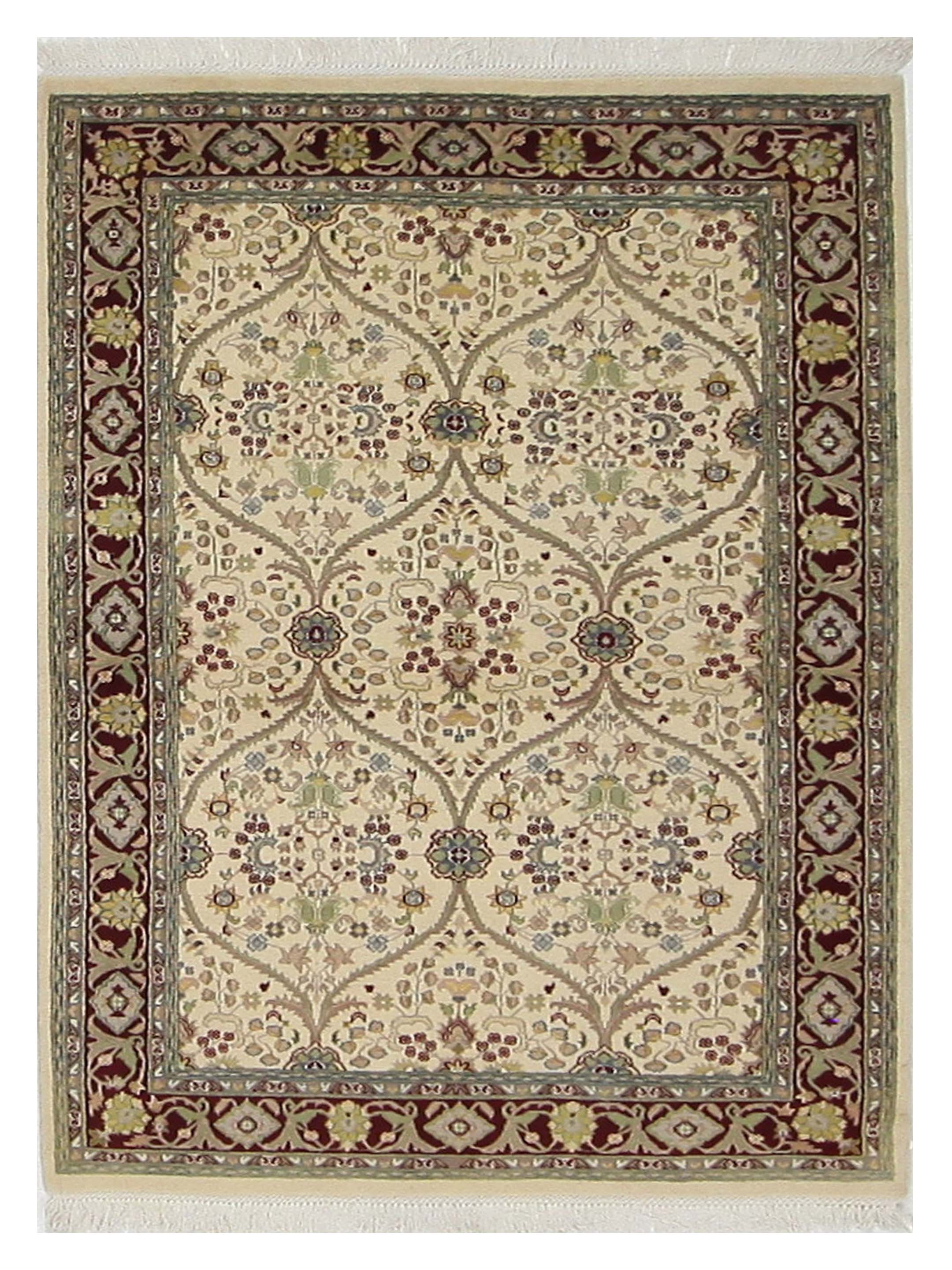 Tabriz-Pk Hand Knotted Ivory 4x6