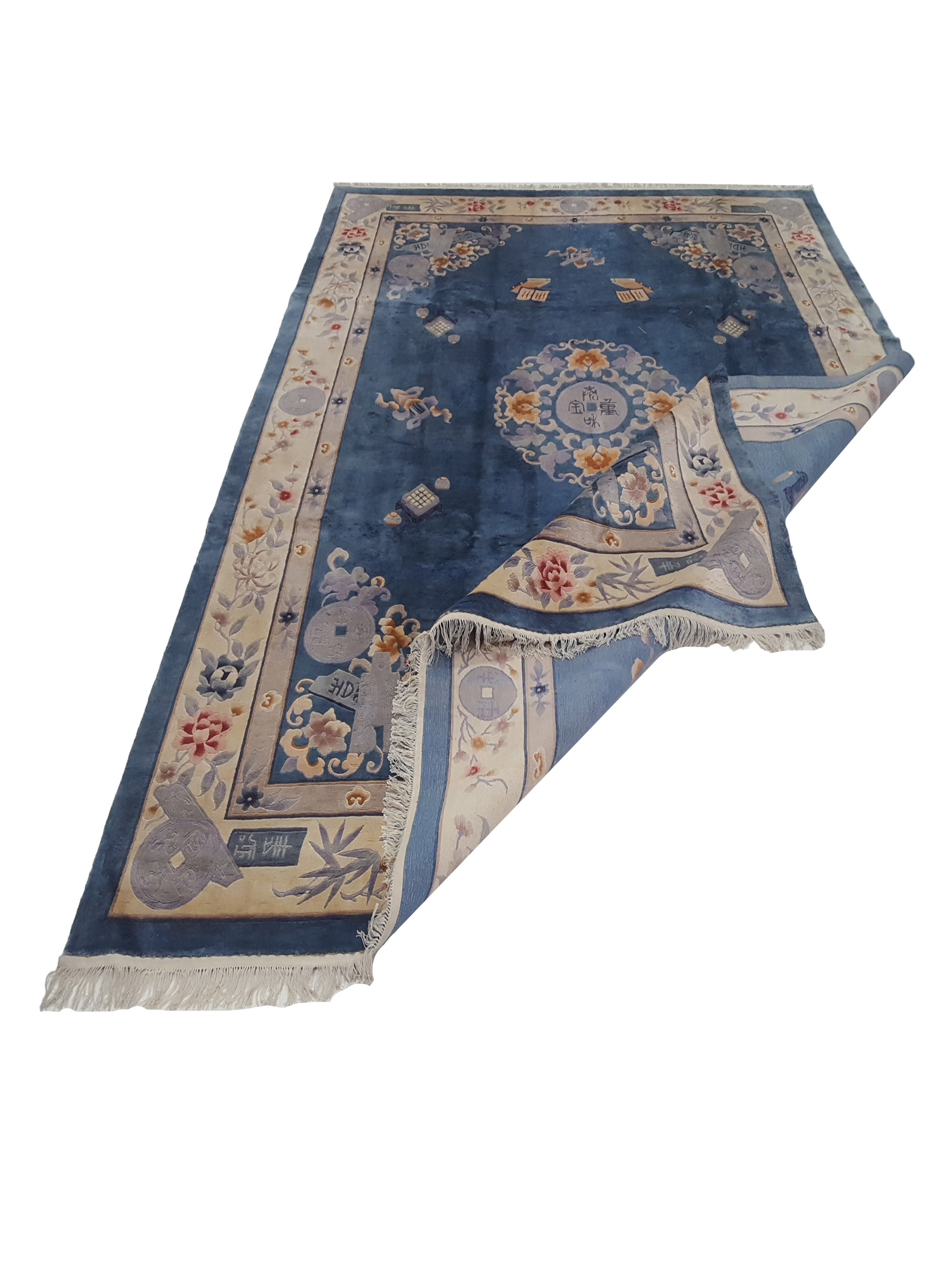 Peking Hand Knotted Blue 9x12 - Image 3 of 7