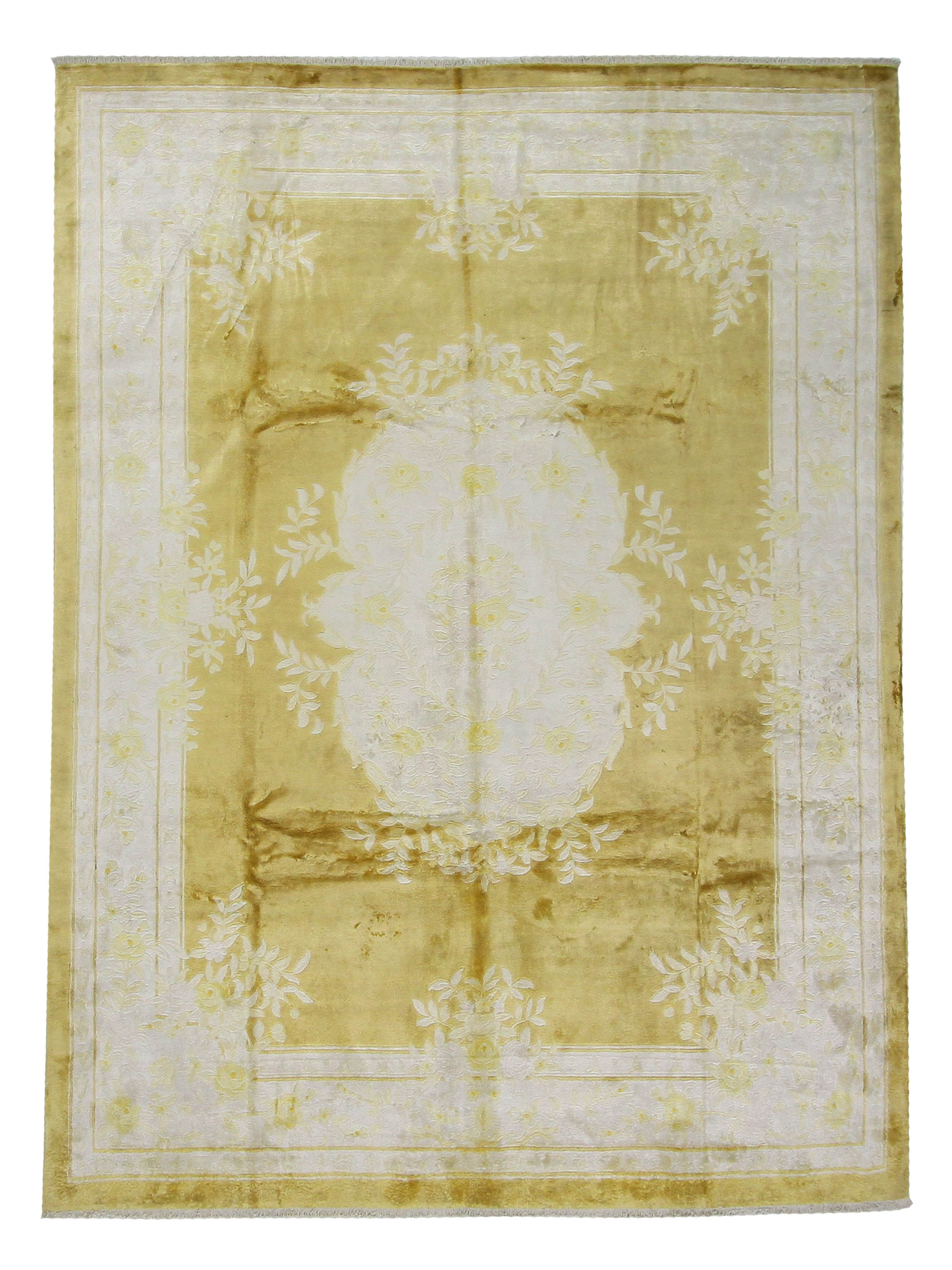 Peking Hand Knotted Yellow 9x12