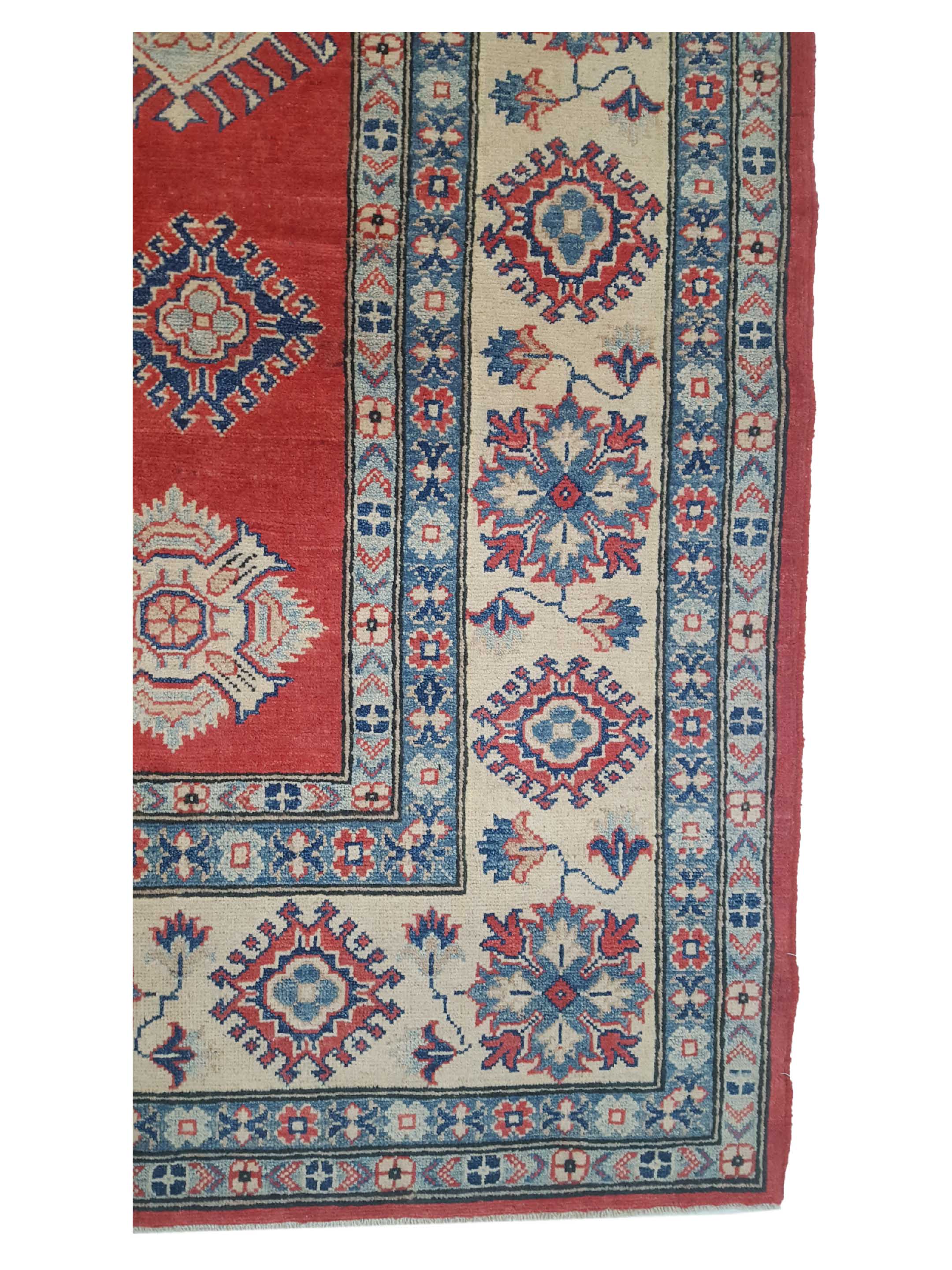 Kazak Hand Knotted Red 8x10 - Image 4 of 6