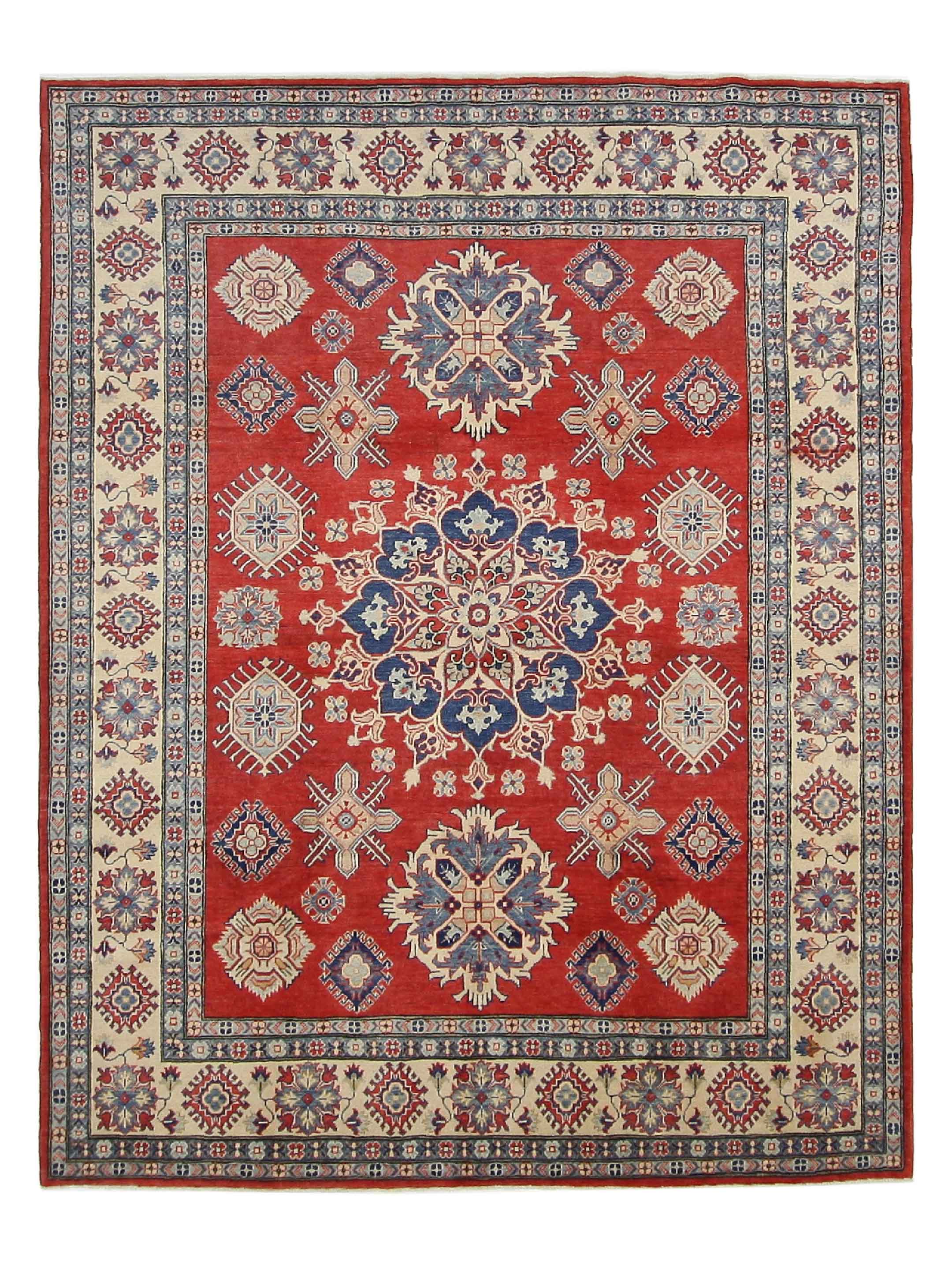 Kazak Hand Knotted Red 8x10