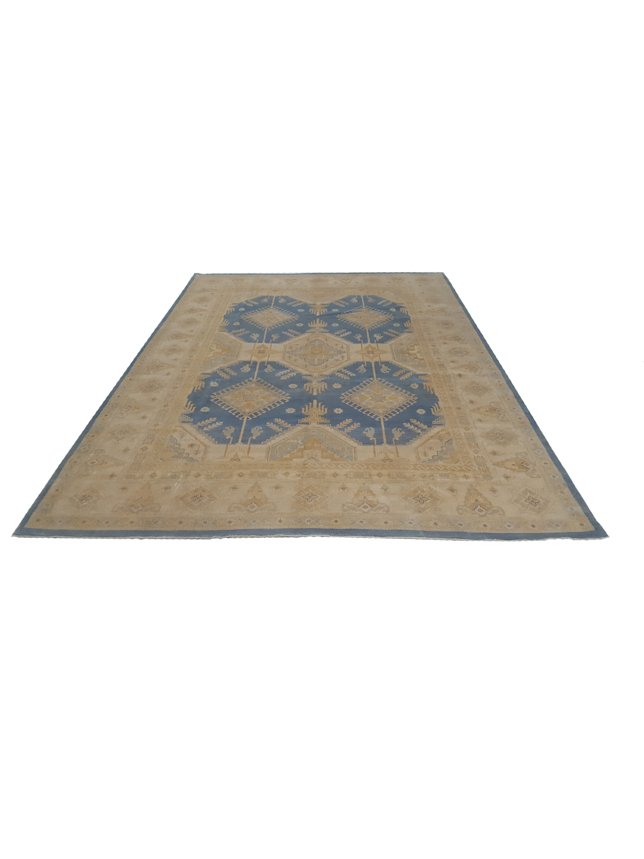 Kazak Hand Knotted Lt.Blue 10x14 - Image 2 of 6