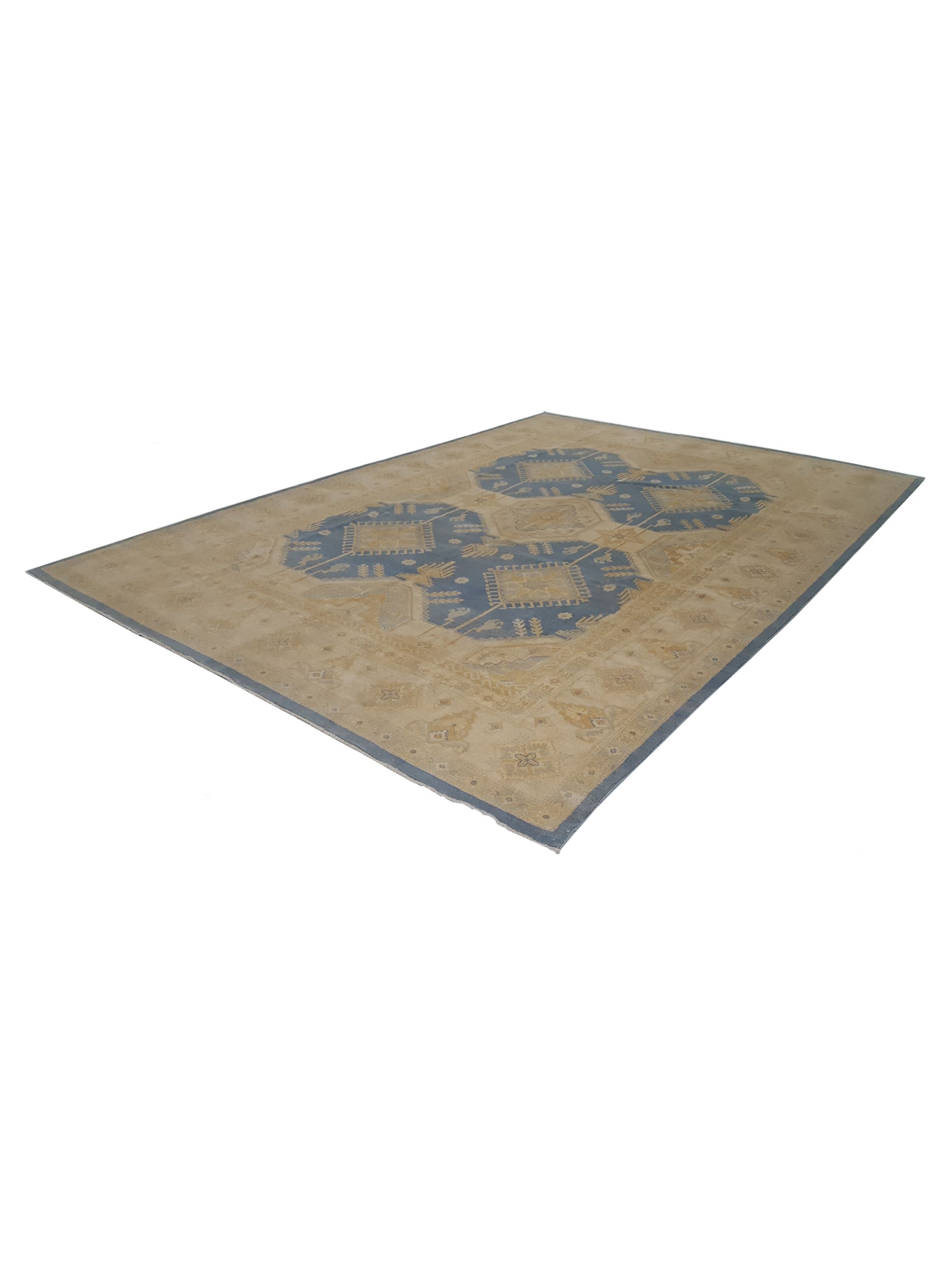 Kazak Hand Knotted Lt.Blue 10x14 - Image 6 of 6