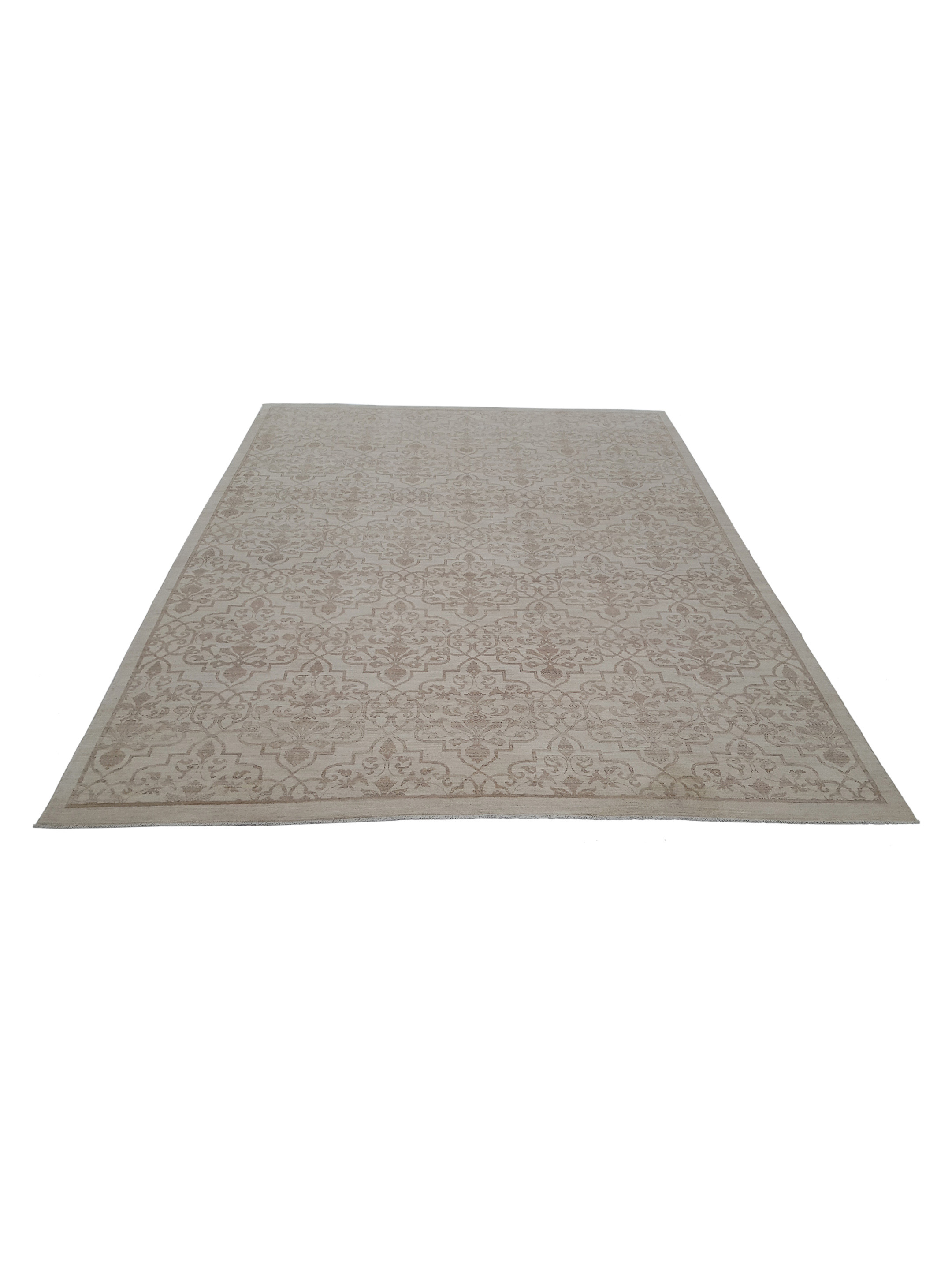 Farahan Hand Knotted Ivory 9x12 - Image 2 of 6