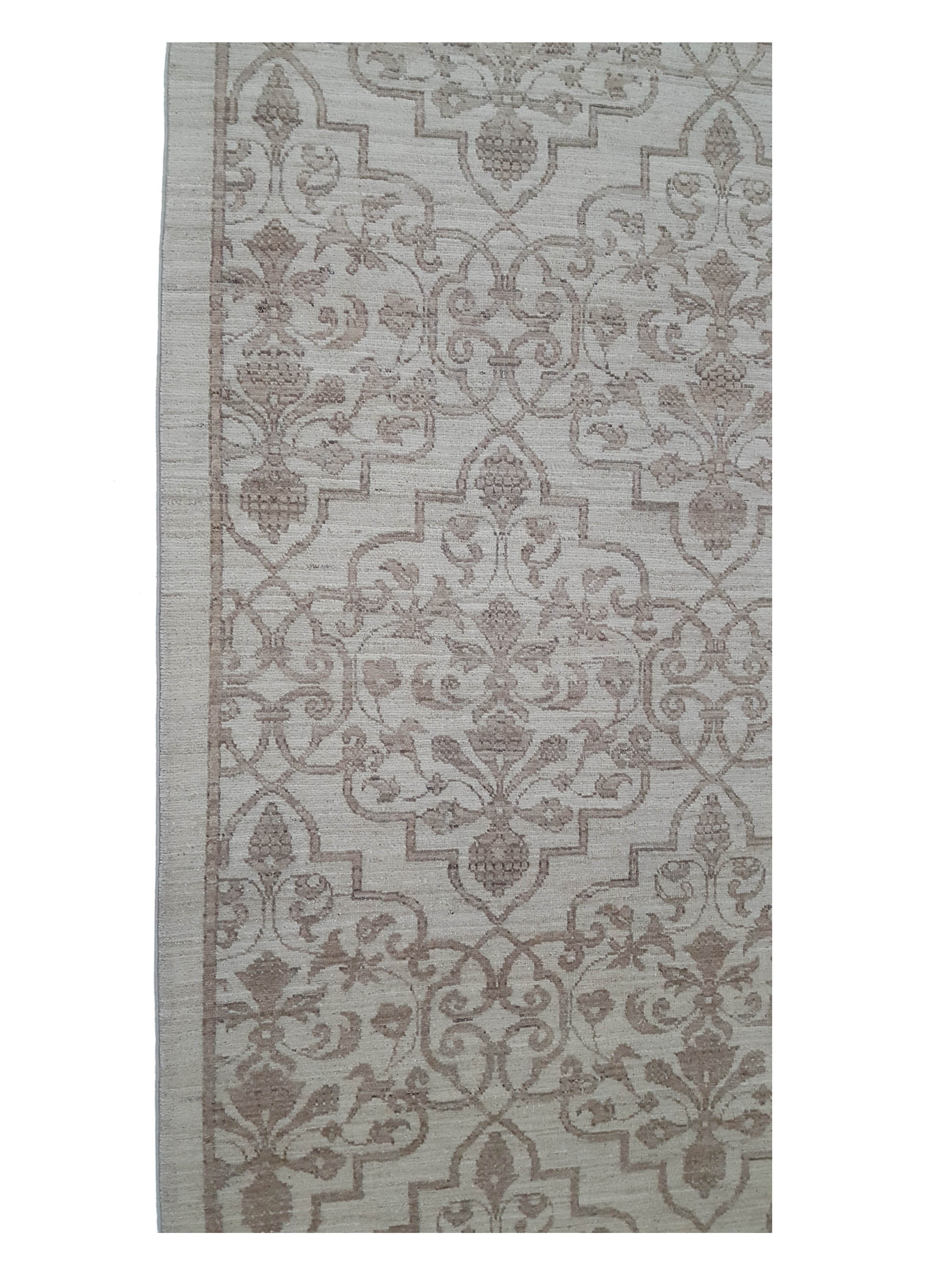 Farahan Hand Knotted Ivory 9x12 - Image 5 of 6