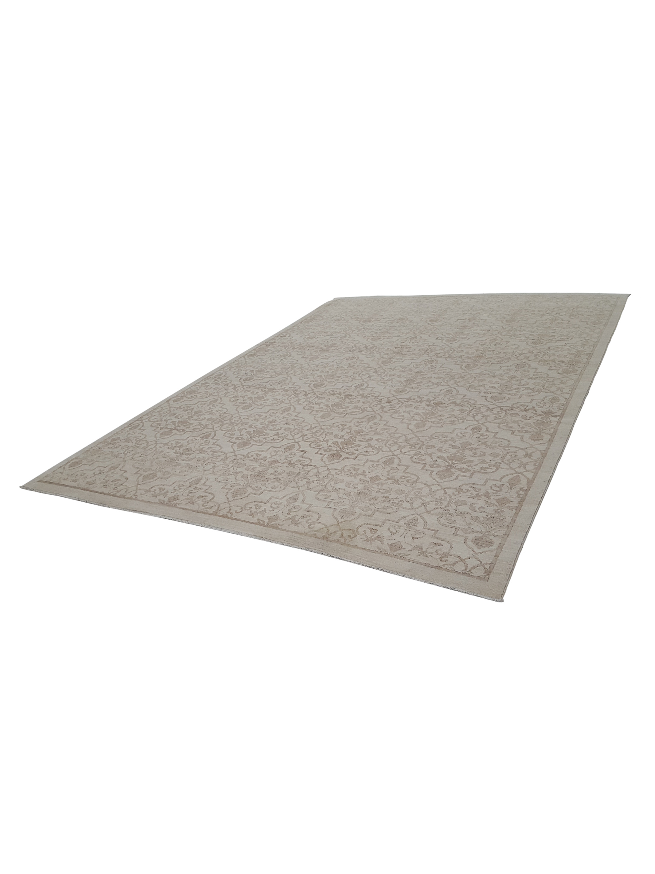 Farahan Hand Knotted Ivory 9x12 - Image 6 of 6