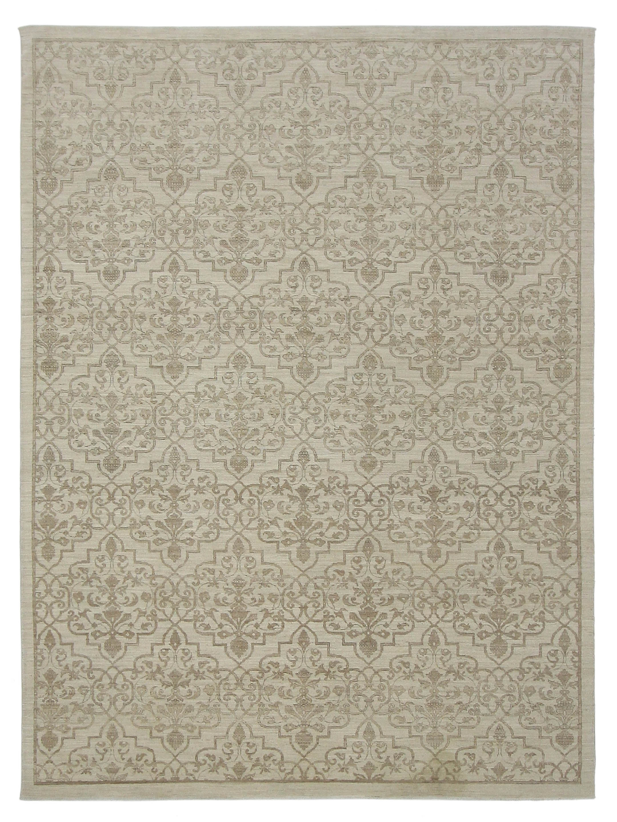 Farahan Hand Knotted Ivory 9x12