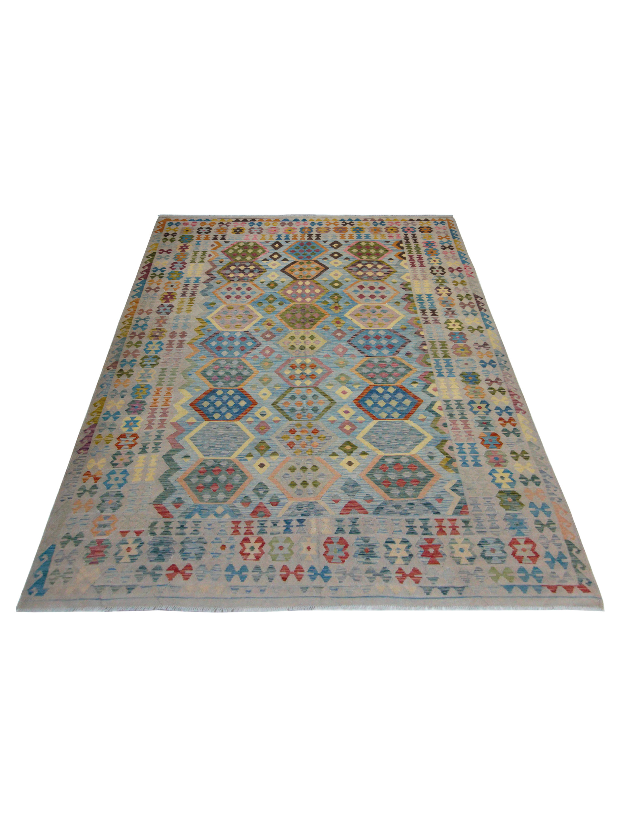 Kilim Hand Woven Multi 8x11 - Image 2 of 5