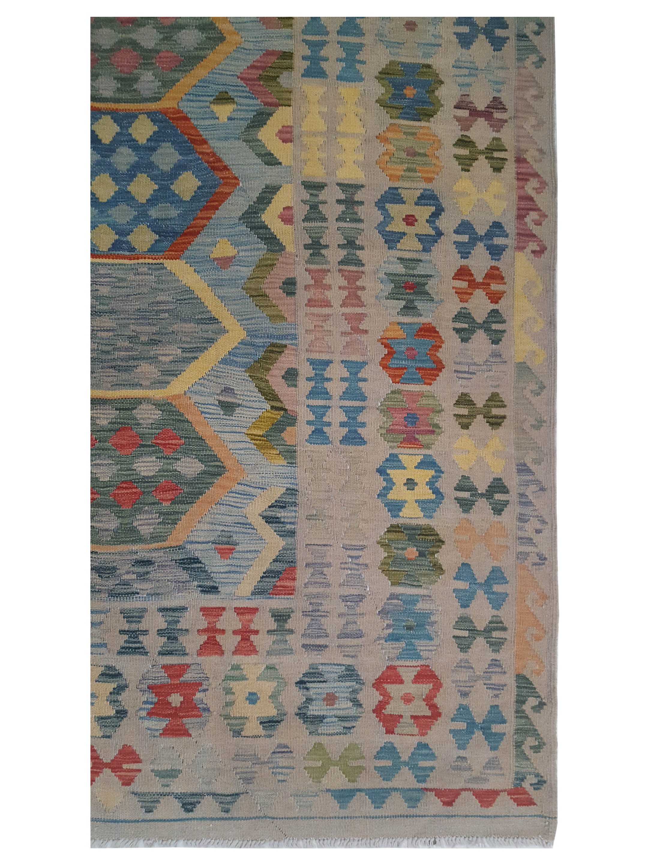Kilim Hand Woven Multi 8x11 - Image 4 of 5