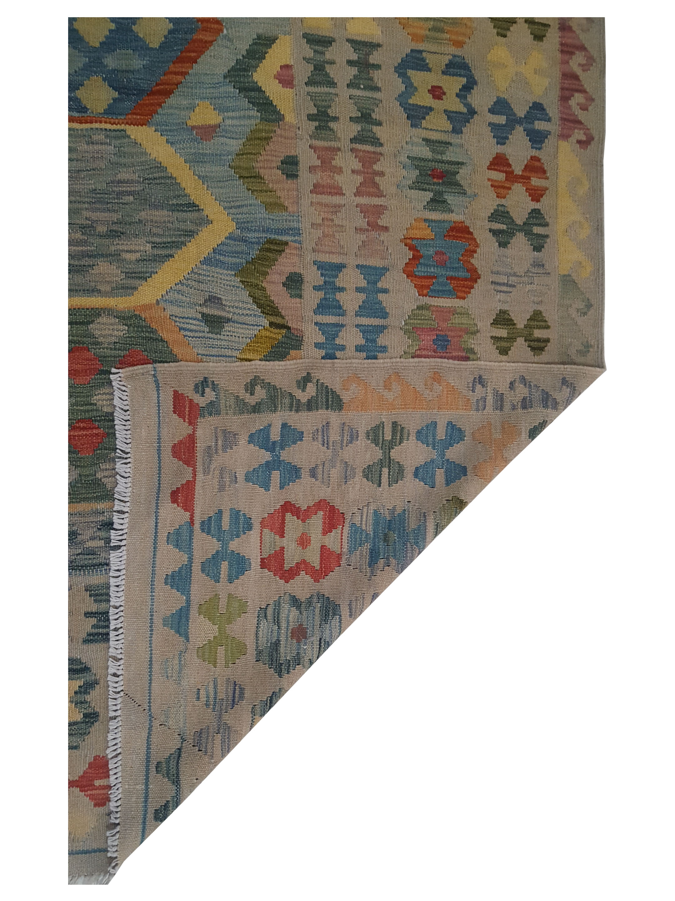 Kilim Hand Woven Multi 8x11 - Image 5 of 5
