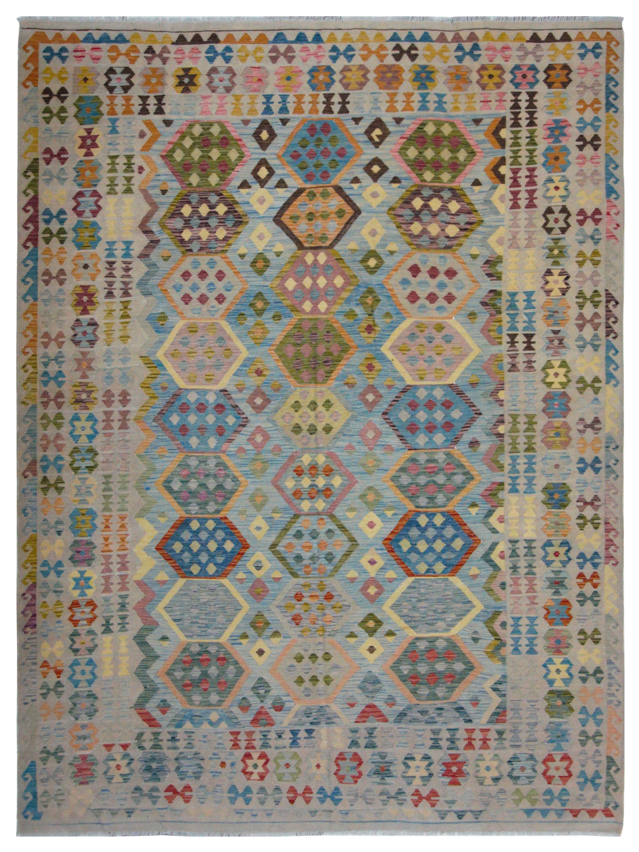 Kilim Hand Woven Multi 8x11