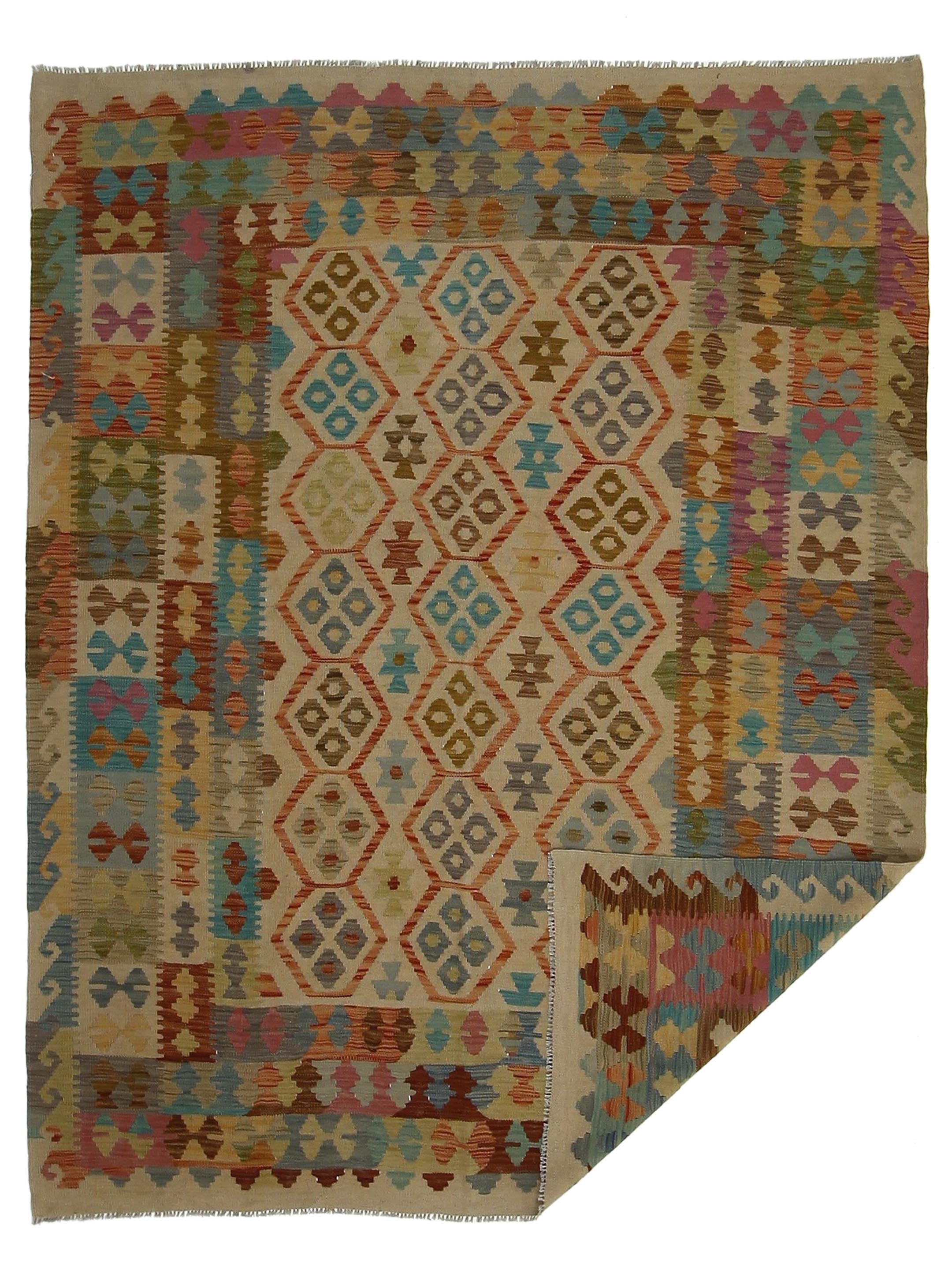 Kilim Hand Woven Yellow 6x9 - Image 2 of 7