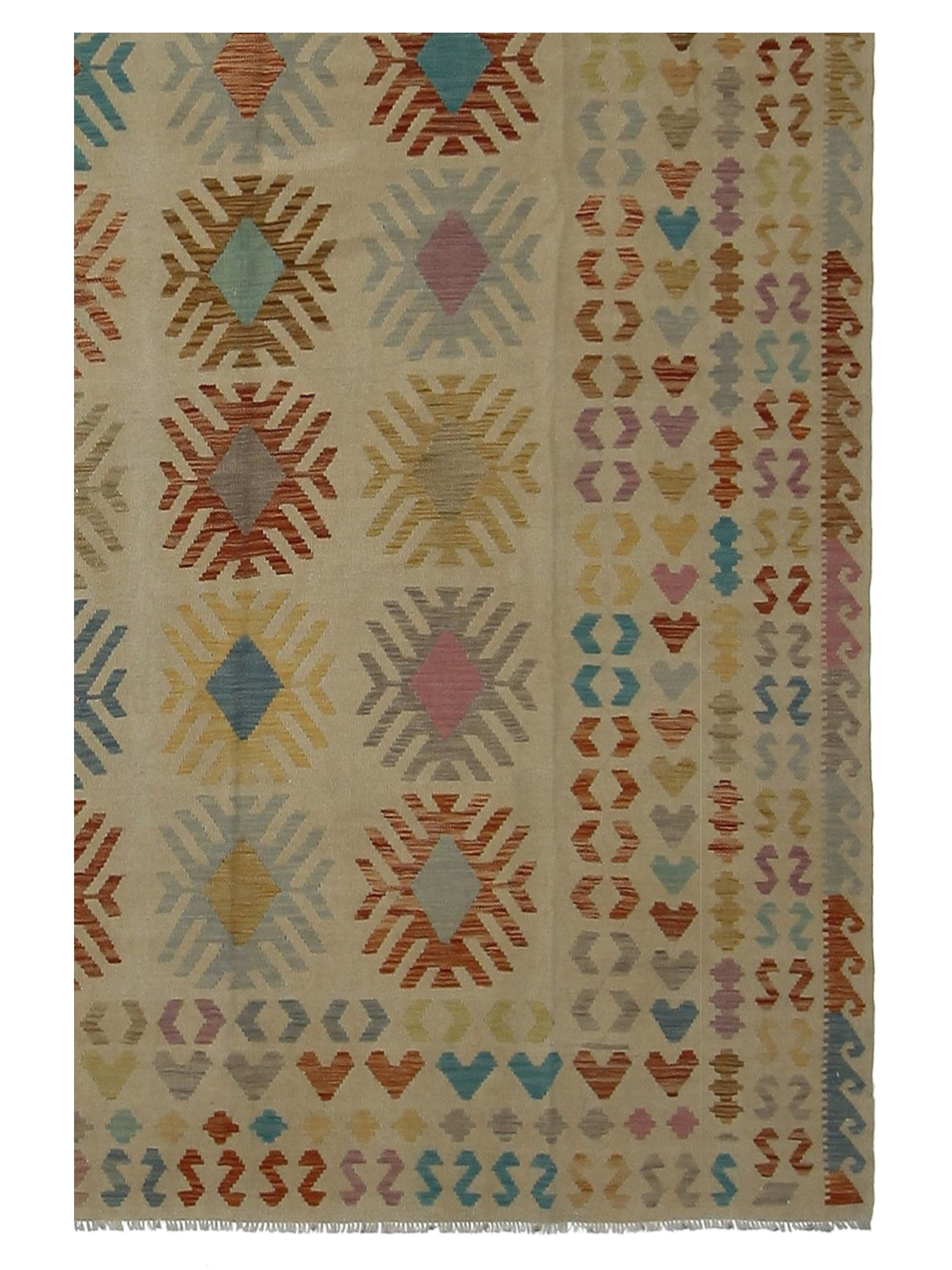 Kilim Hand Woven Multi 8x10 - Image 3 of 5