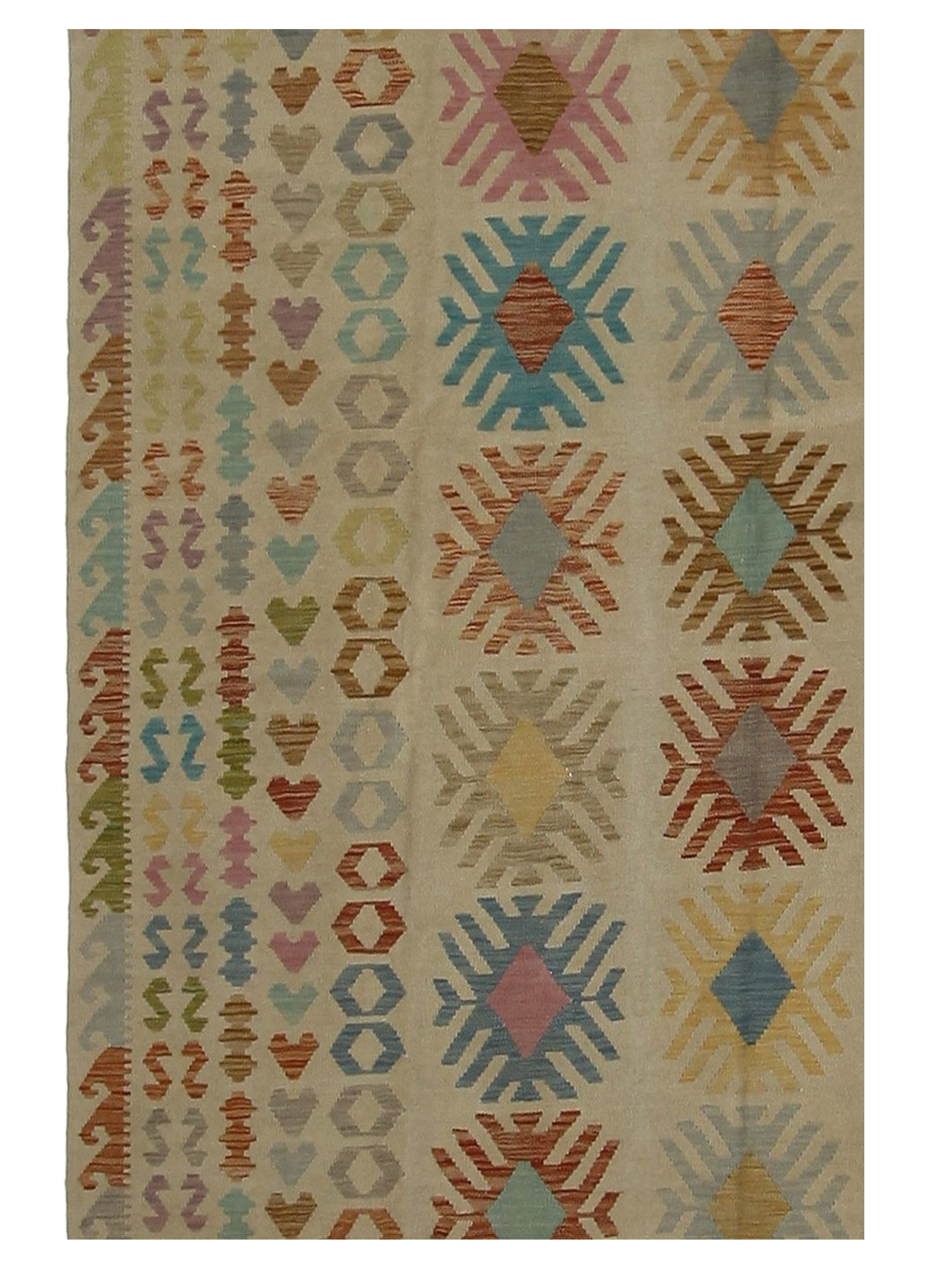 Kilim Hand Woven Multi 8x10 - Image 4 of 5