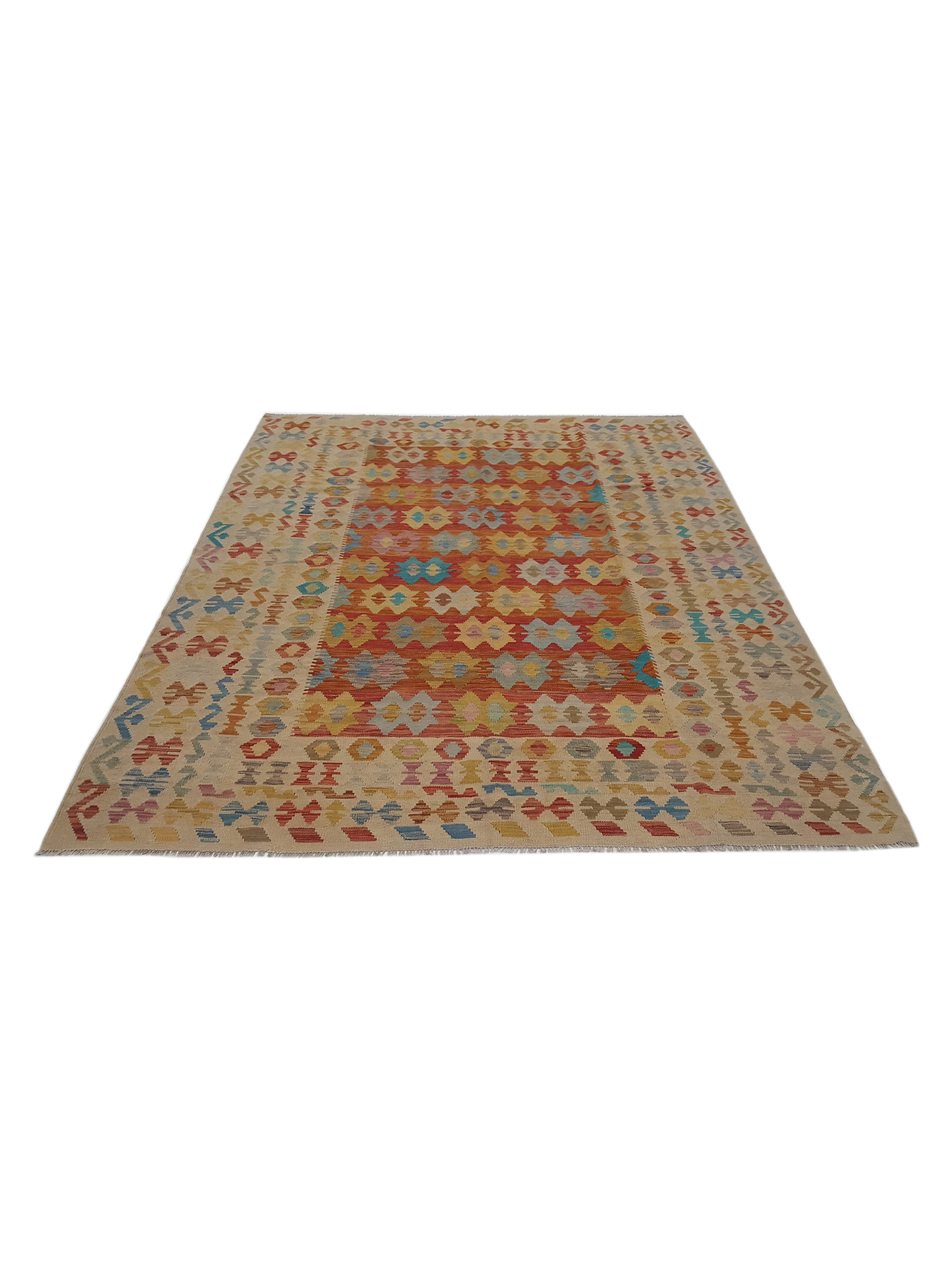 Kilim Hand Woven Multi 6x8 - Image 2 of 6
