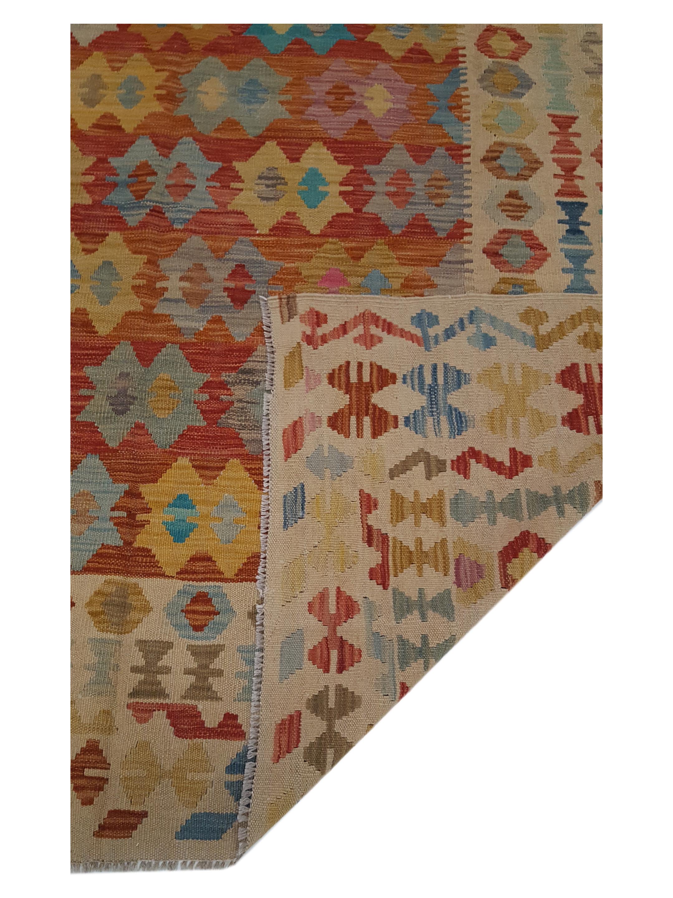 Kilim Hand Woven Multi 6x8 - Image 3 of 6