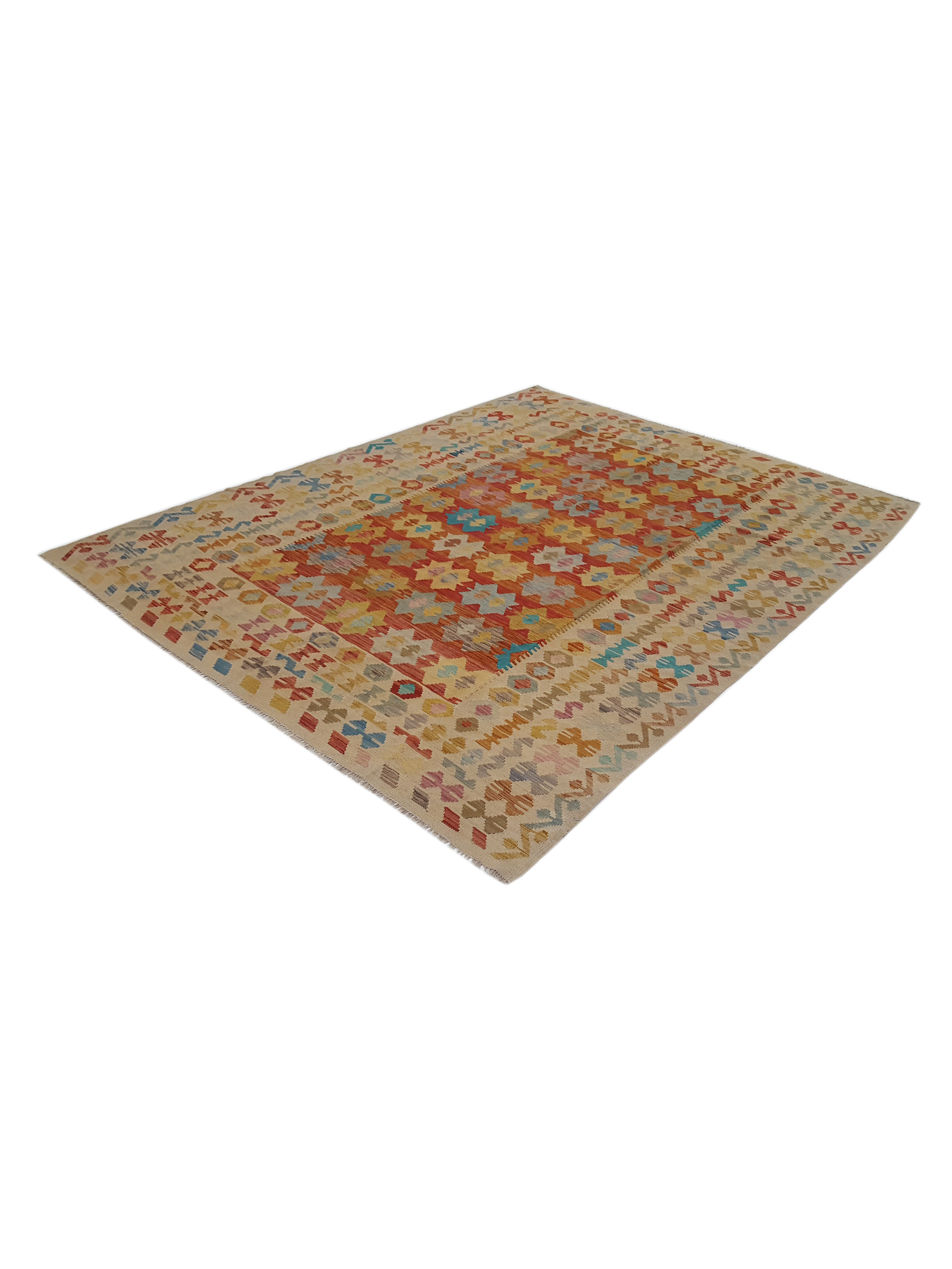 Kilim Hand Woven Multi 6x8 - Image 6 of 6