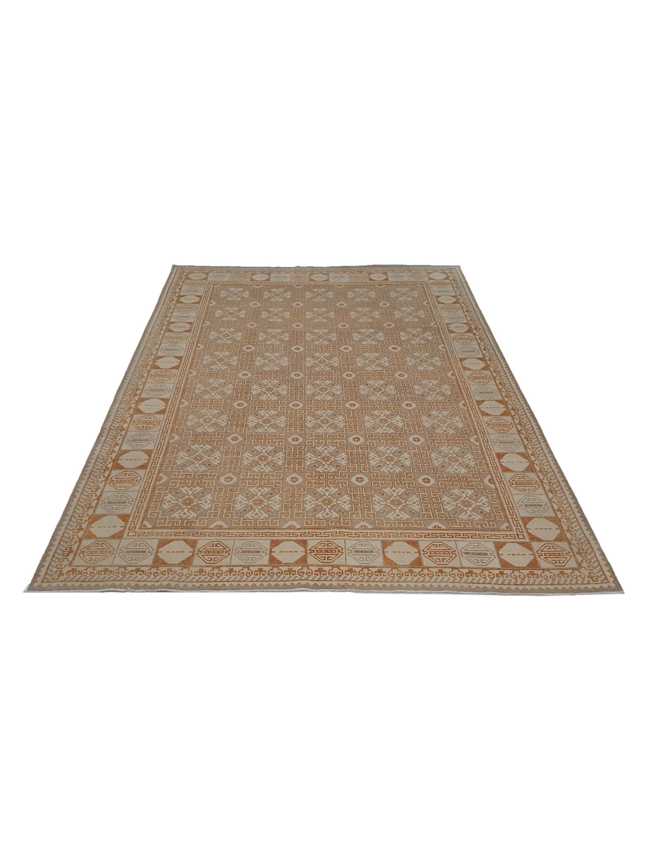 Khotan Hand Knotted Grey 8x12 - Image 2 of 6