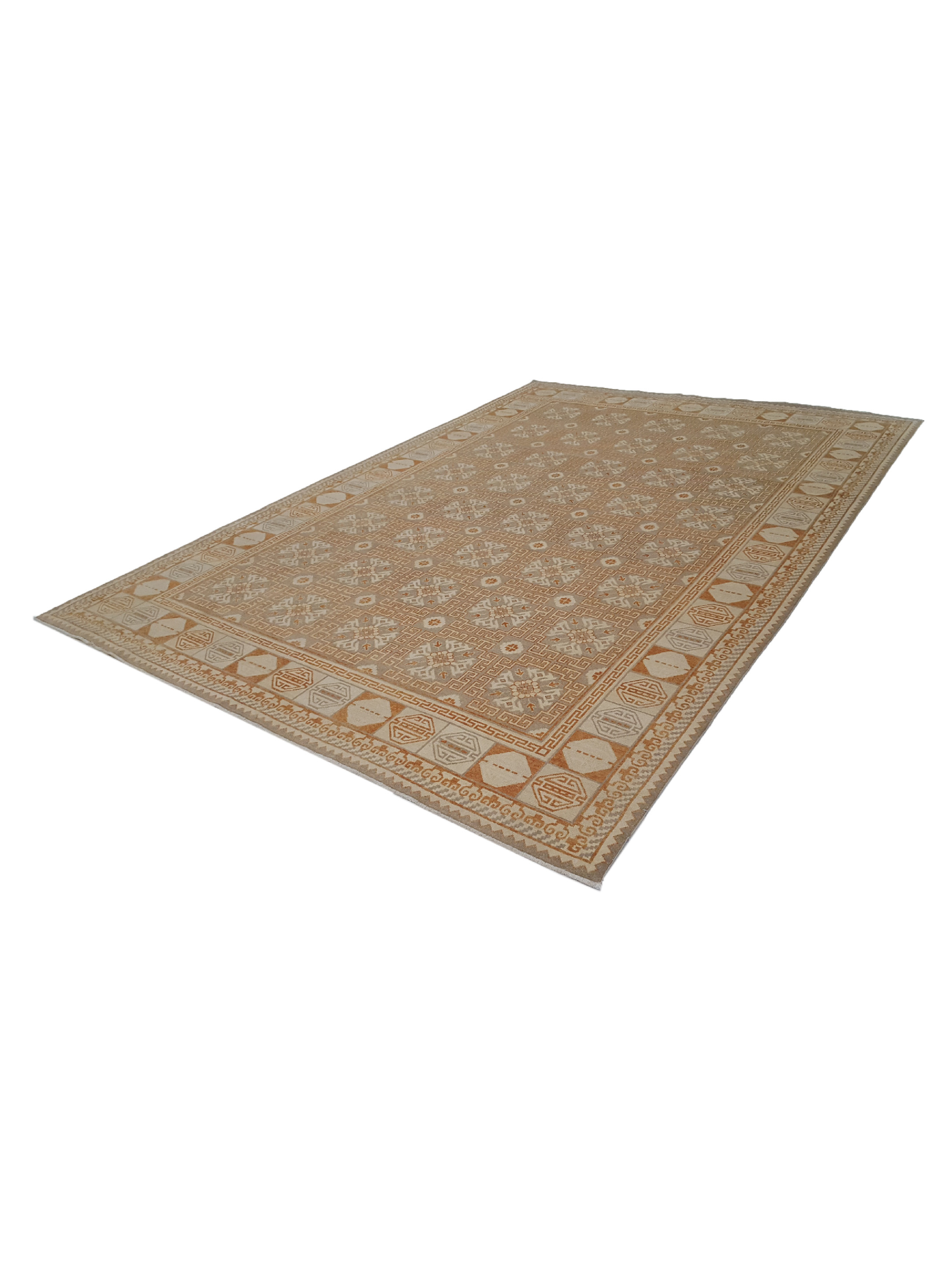 Khotan Hand Knotted Grey 8x12 - Image 6 of 6