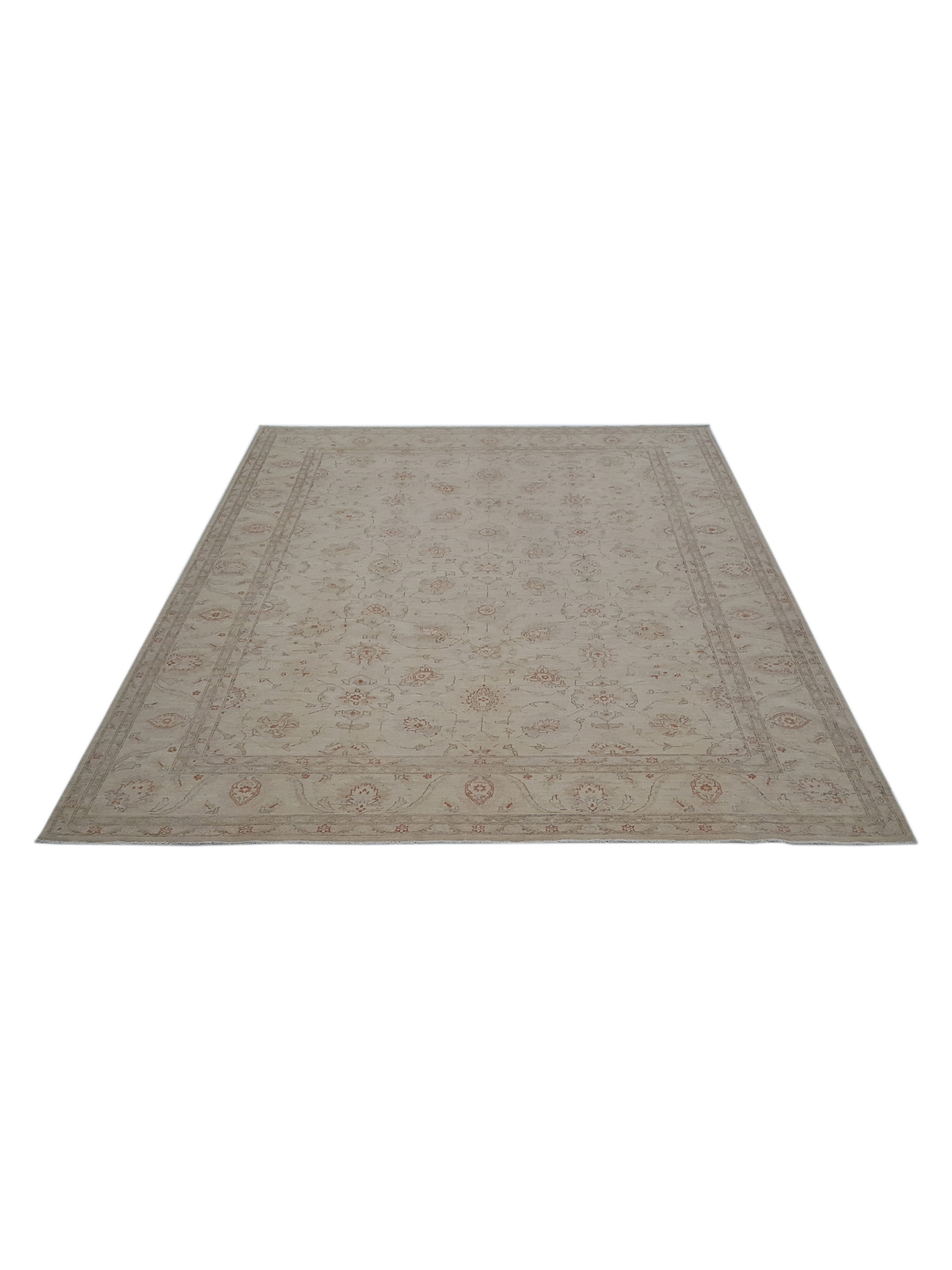 Farahan Hand Knotted Ivory 9x12 - Image 2 of 6
