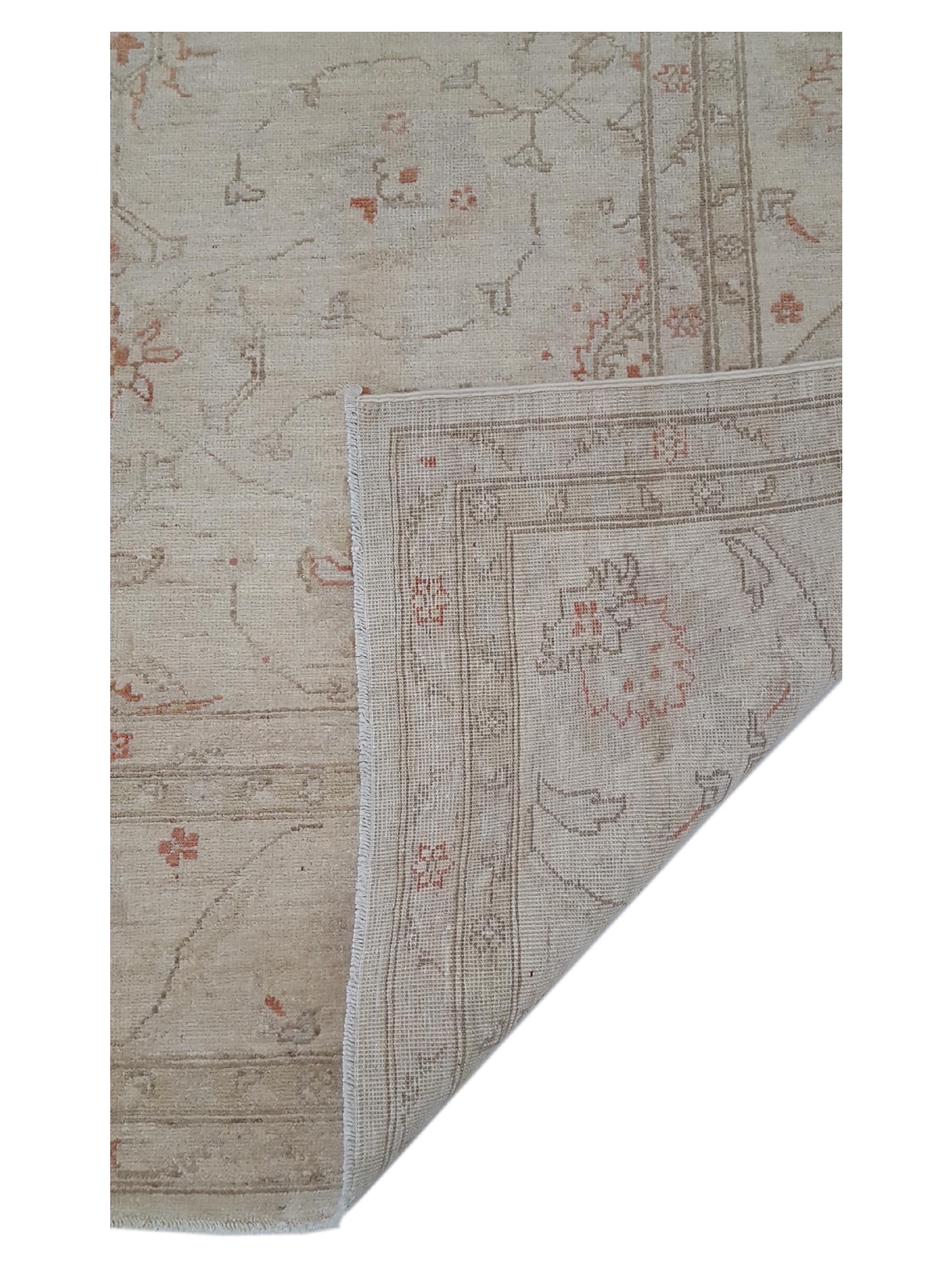 Farahan Hand Knotted Ivory 9x12 - Image 3 of 6