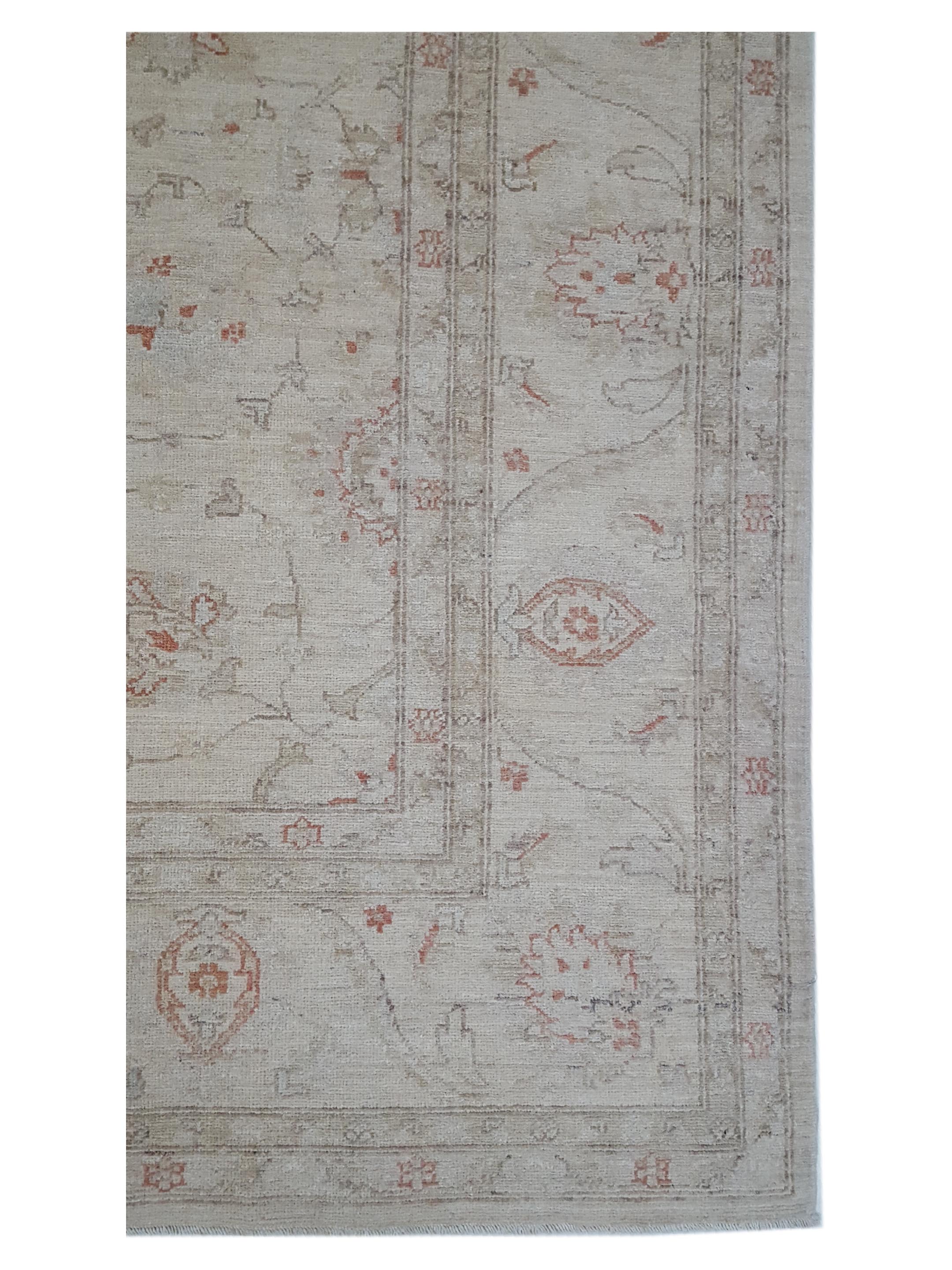 Farahan Hand Knotted Ivory 9x12 - Image 4 of 6