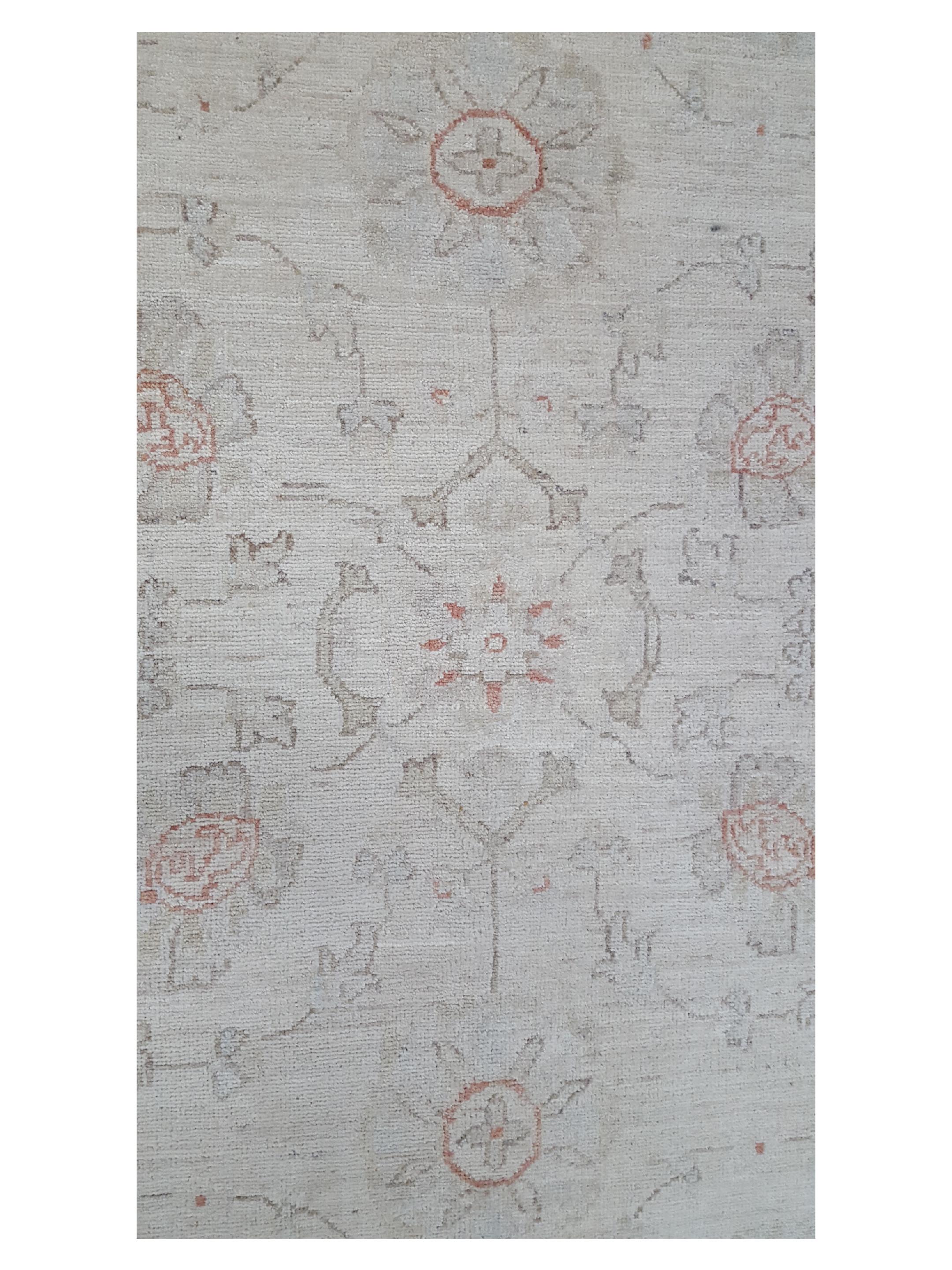 Farahan Hand Knotted Ivory 9x12 - Image 5 of 6