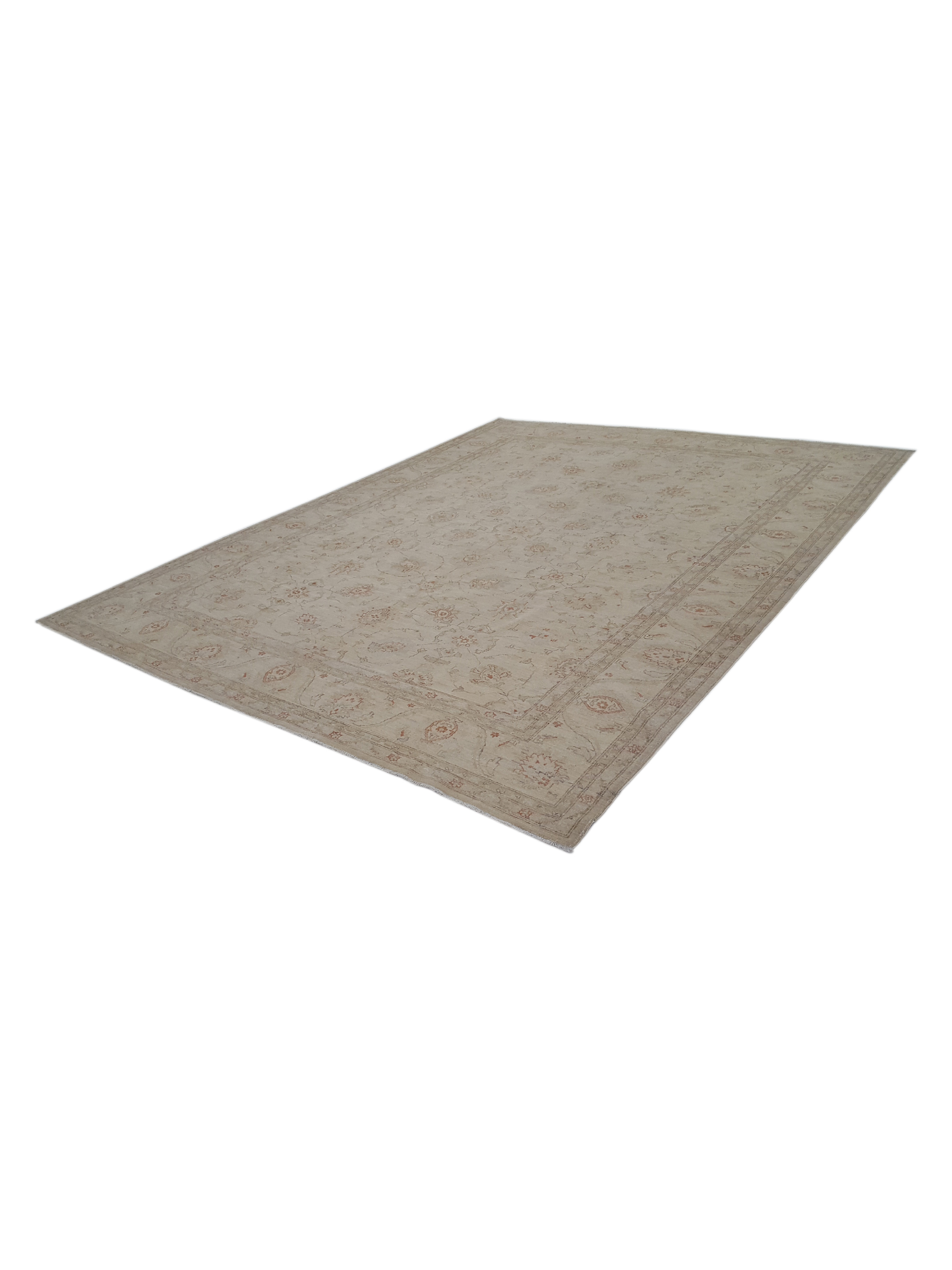 Farahan Hand Knotted Ivory 9x12 - Image 6 of 6