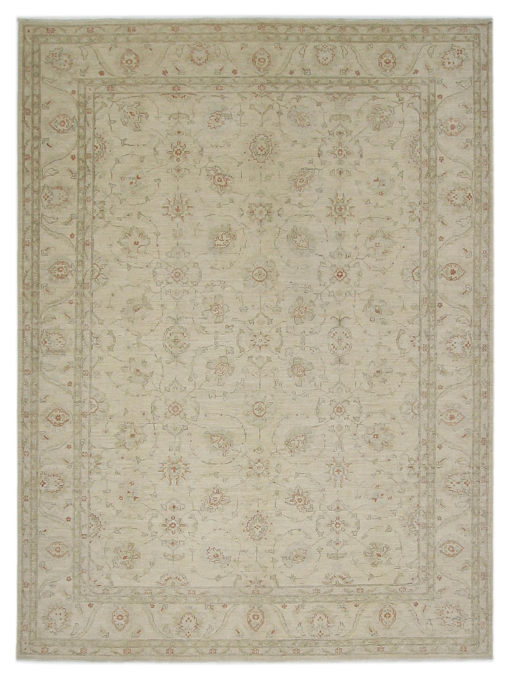 Farahan Hand Knotted Ivory 9x12