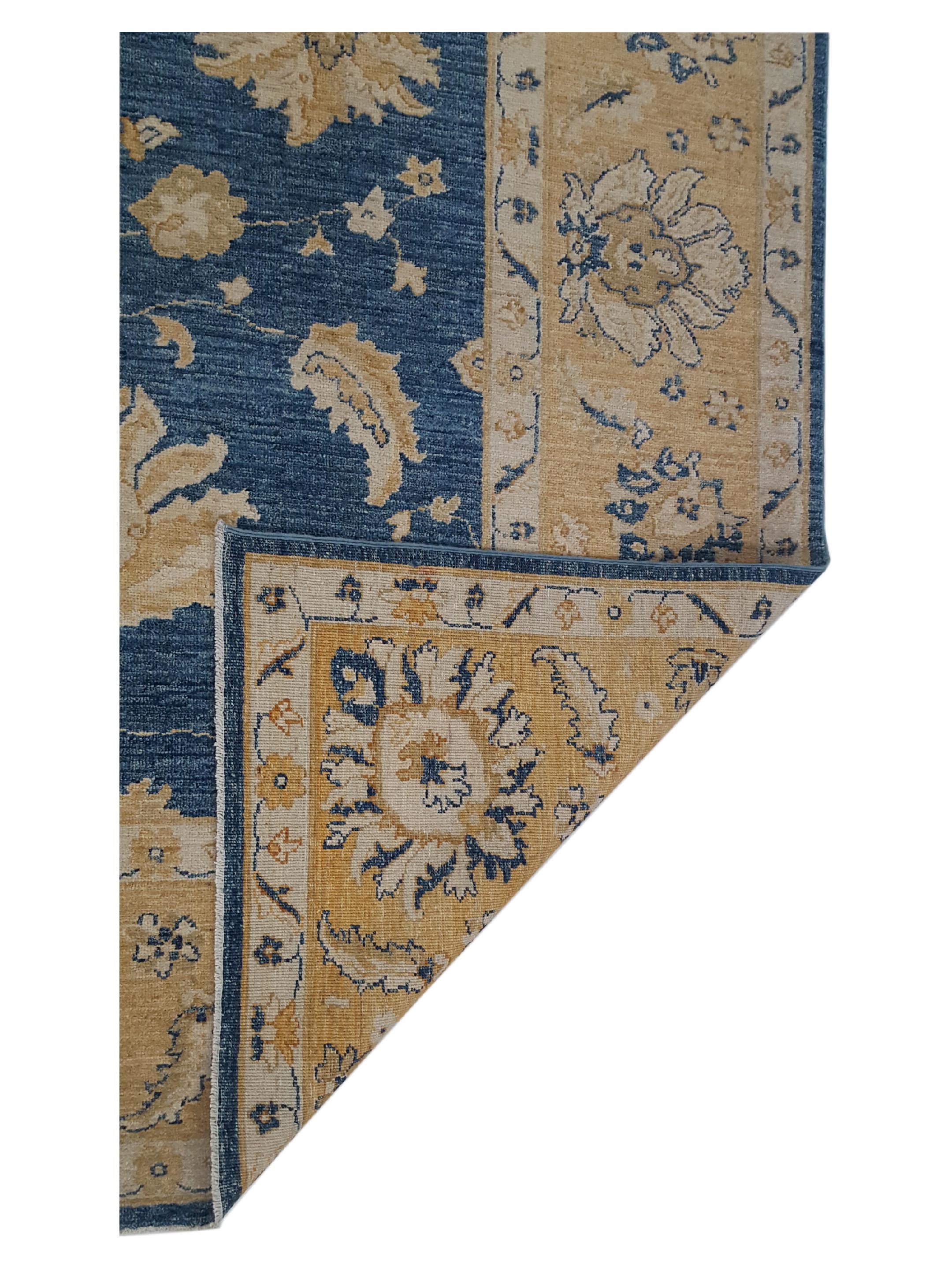 Farahan Hand Knotted Blue 9x12 - Image 3 of 6