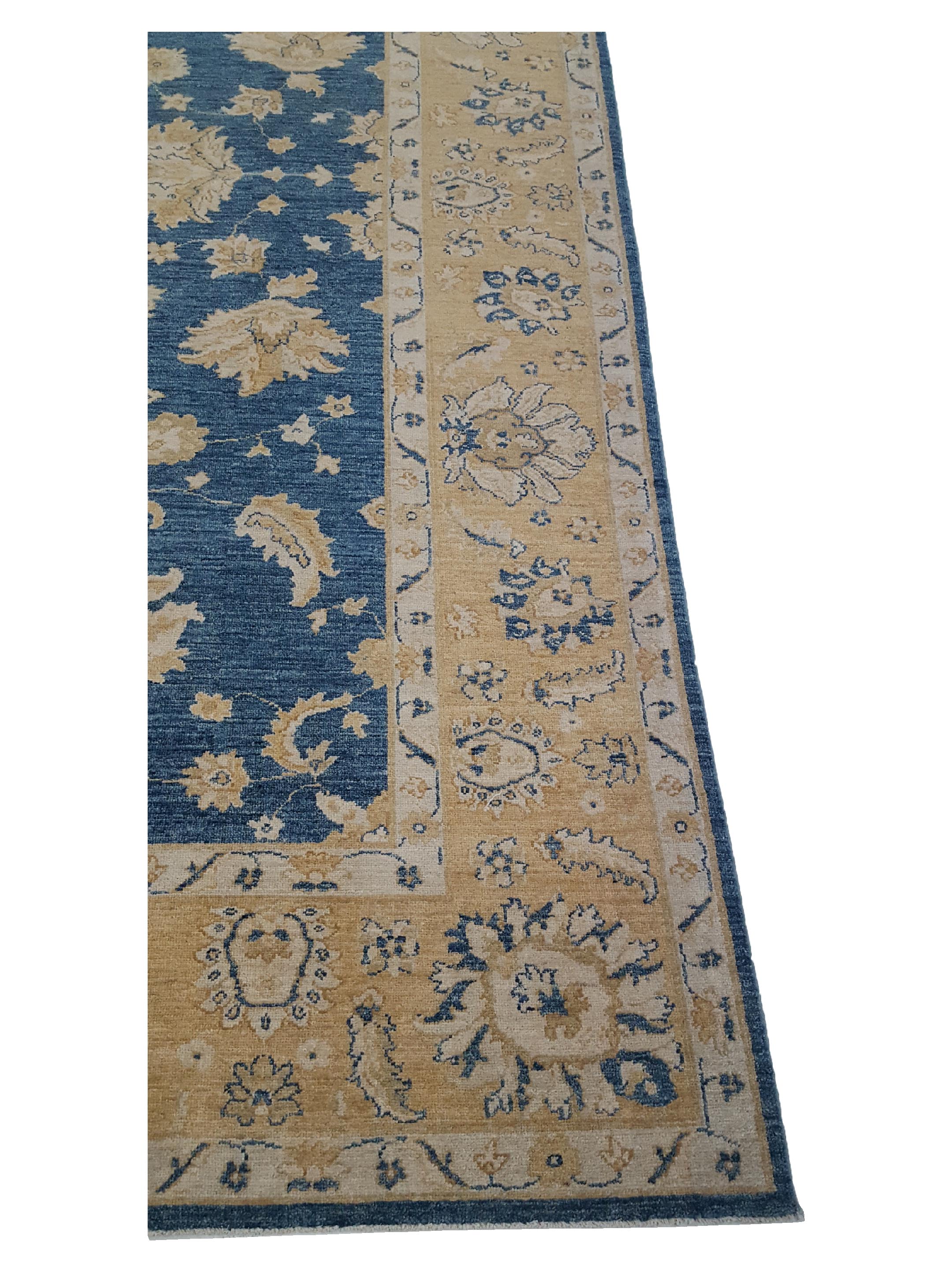 Farahan Hand Knotted Blue 9x12 - Image 4 of 6