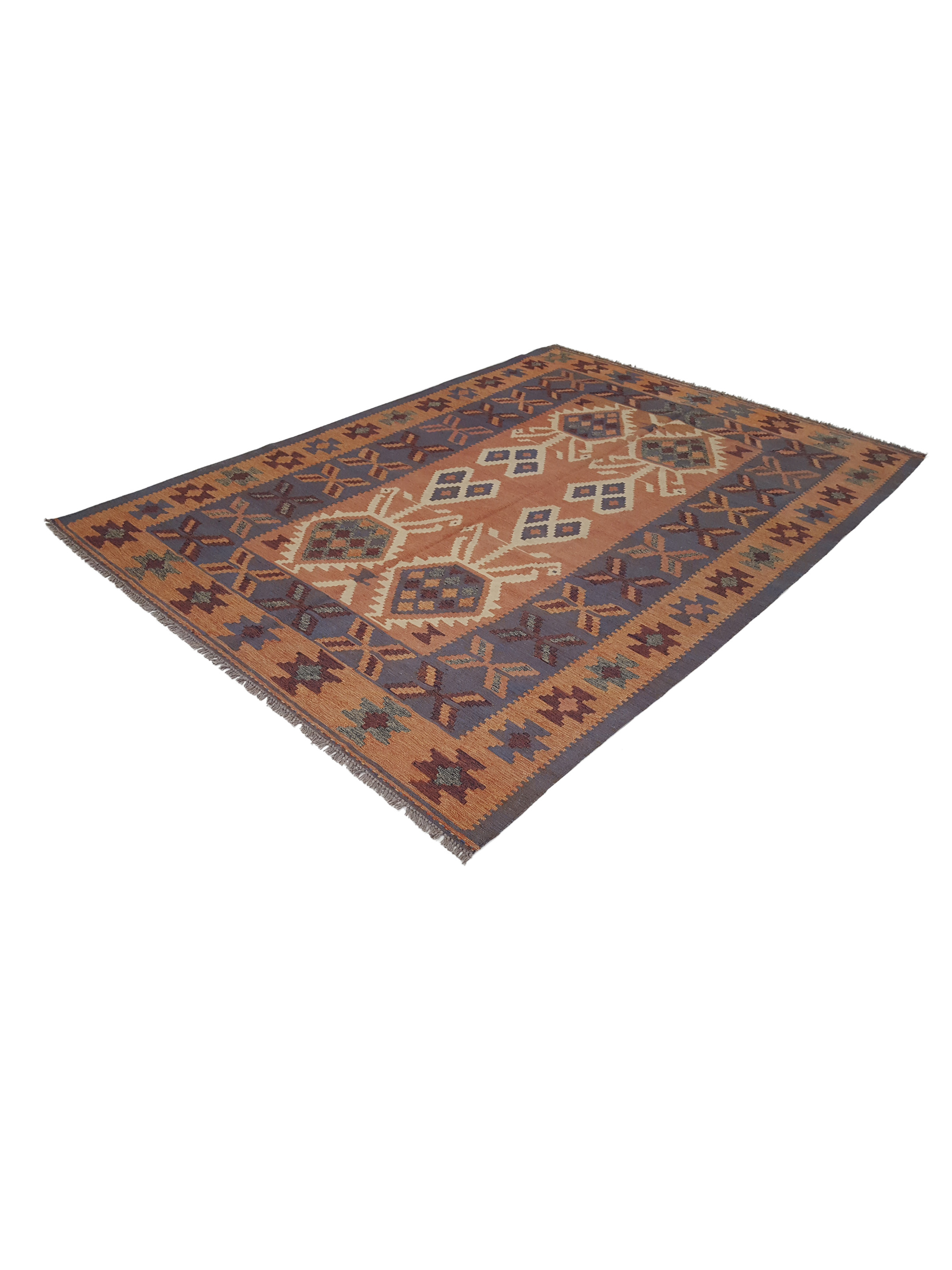 Kilim Hand Woven Grey 6x9 - Image 6 of 6
